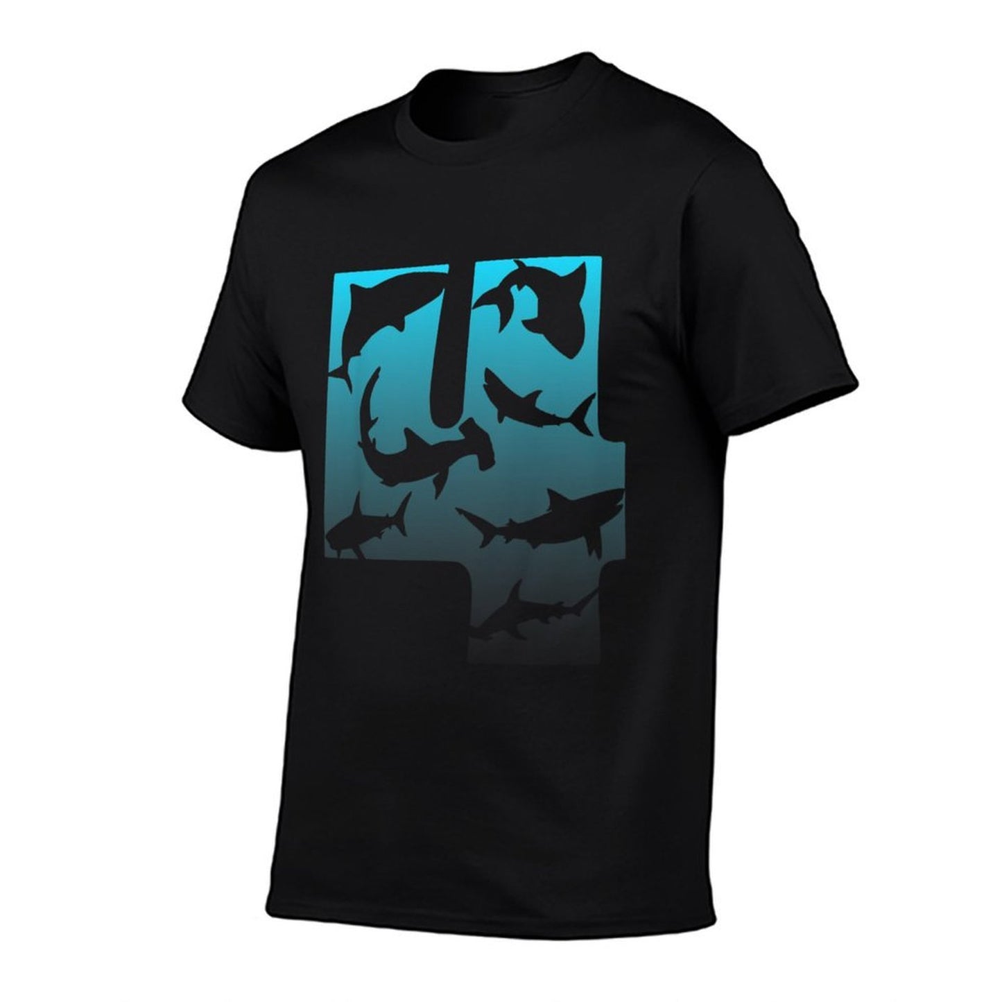 Kids Shark 4th Birthday Under Sea 4 Year Old Birthday Party Theme Rolled Sleeves T-Shirt