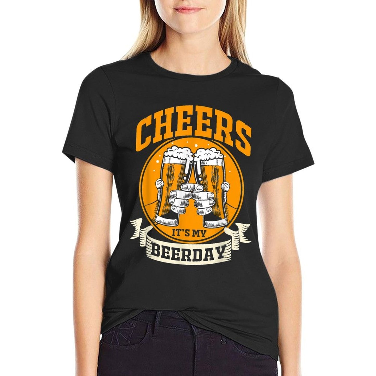 50th Birthday Cheers Its My Beerday Affordable Price T-Shirt