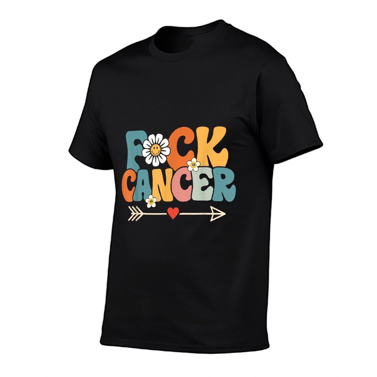 Groovy Fuck Cancer, I Hate Cancer, Breast Cancer Awareness Classic T-Shirt