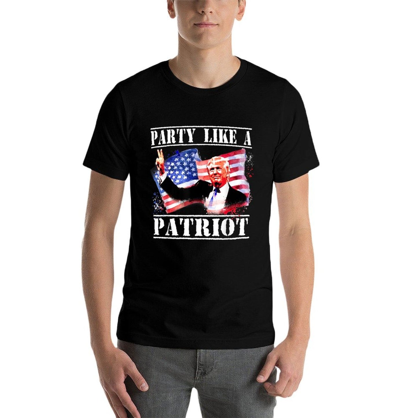 Pro Trump Party Like A Patriot Fourth Of July 4th Quick-drying T-Shirt