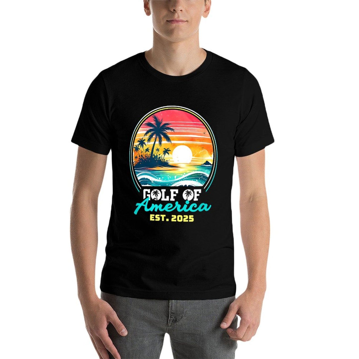 Funny USA America Shirt Gulf Of Us America Est 2025 Odor-resistant T-Shirt