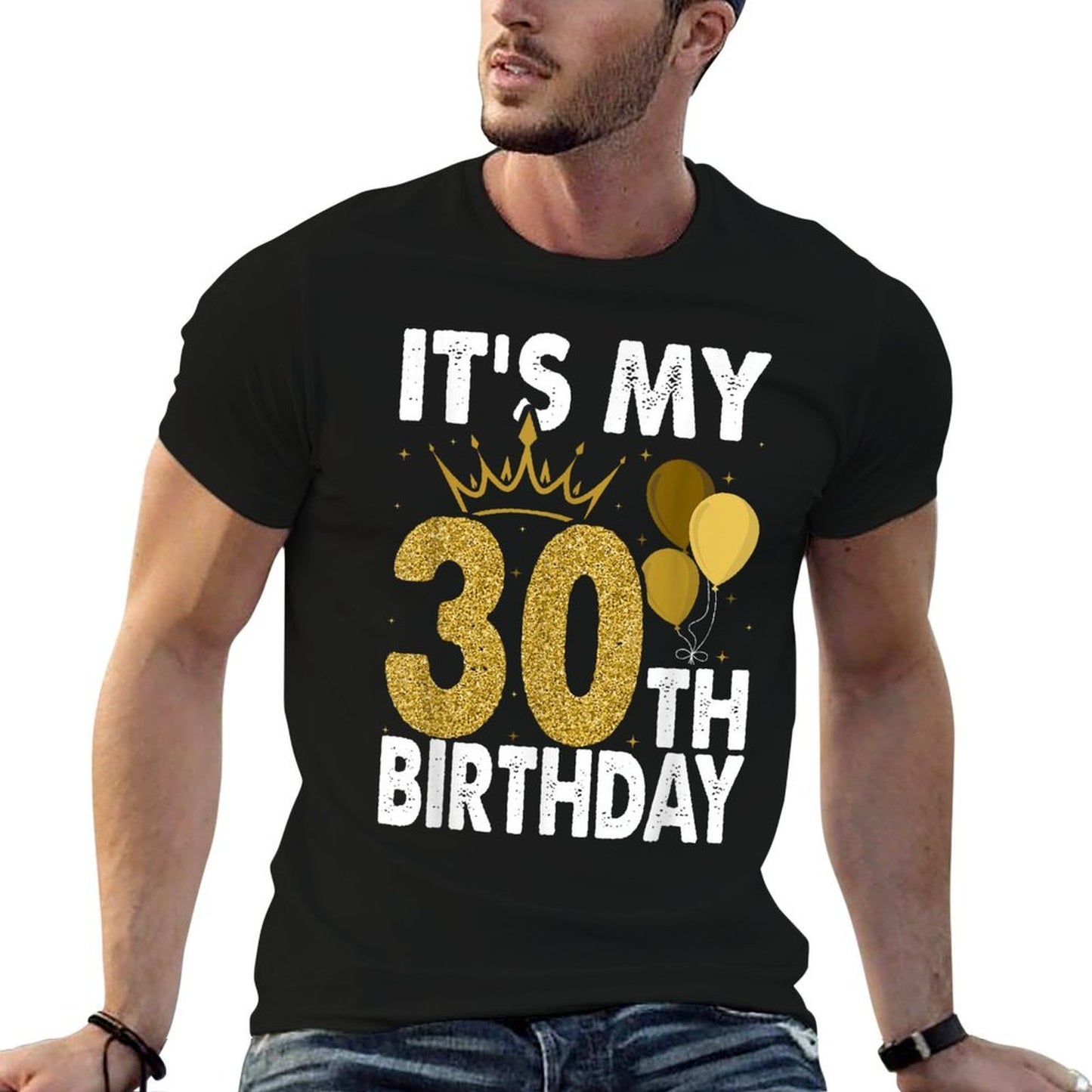It's My 30th Birthday For 30 Years Old Man And Woman Trendy Pattern T-Shirt