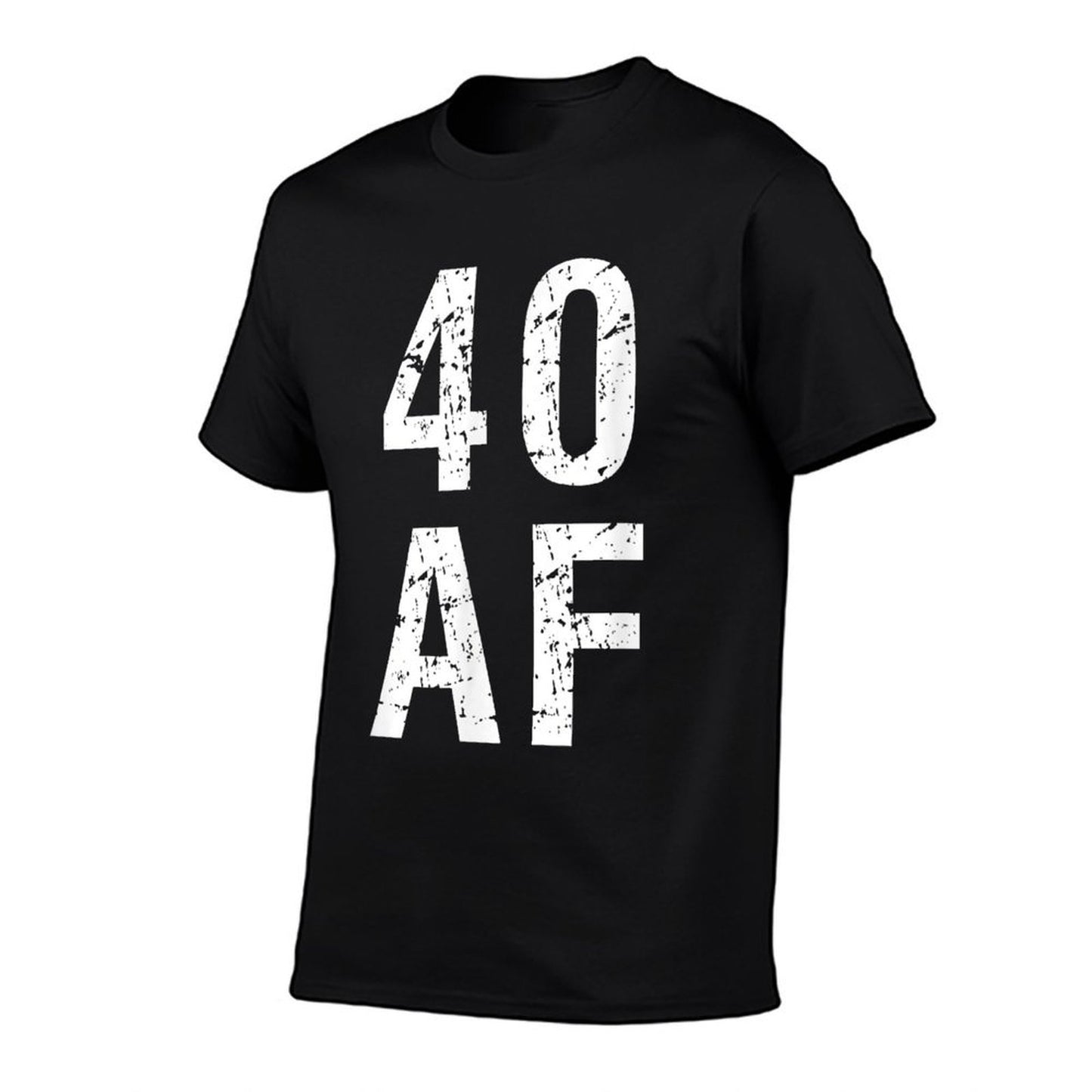 40 AF T - Funny 40th Birthday Present Heathered Texture T-Shirt