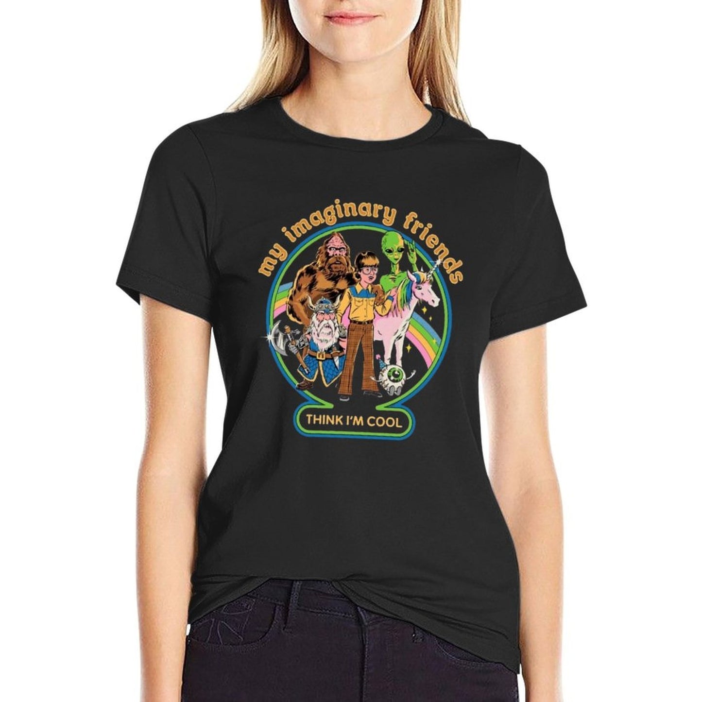 My Imaginary Friends Oversized Silhouette T-Shirt