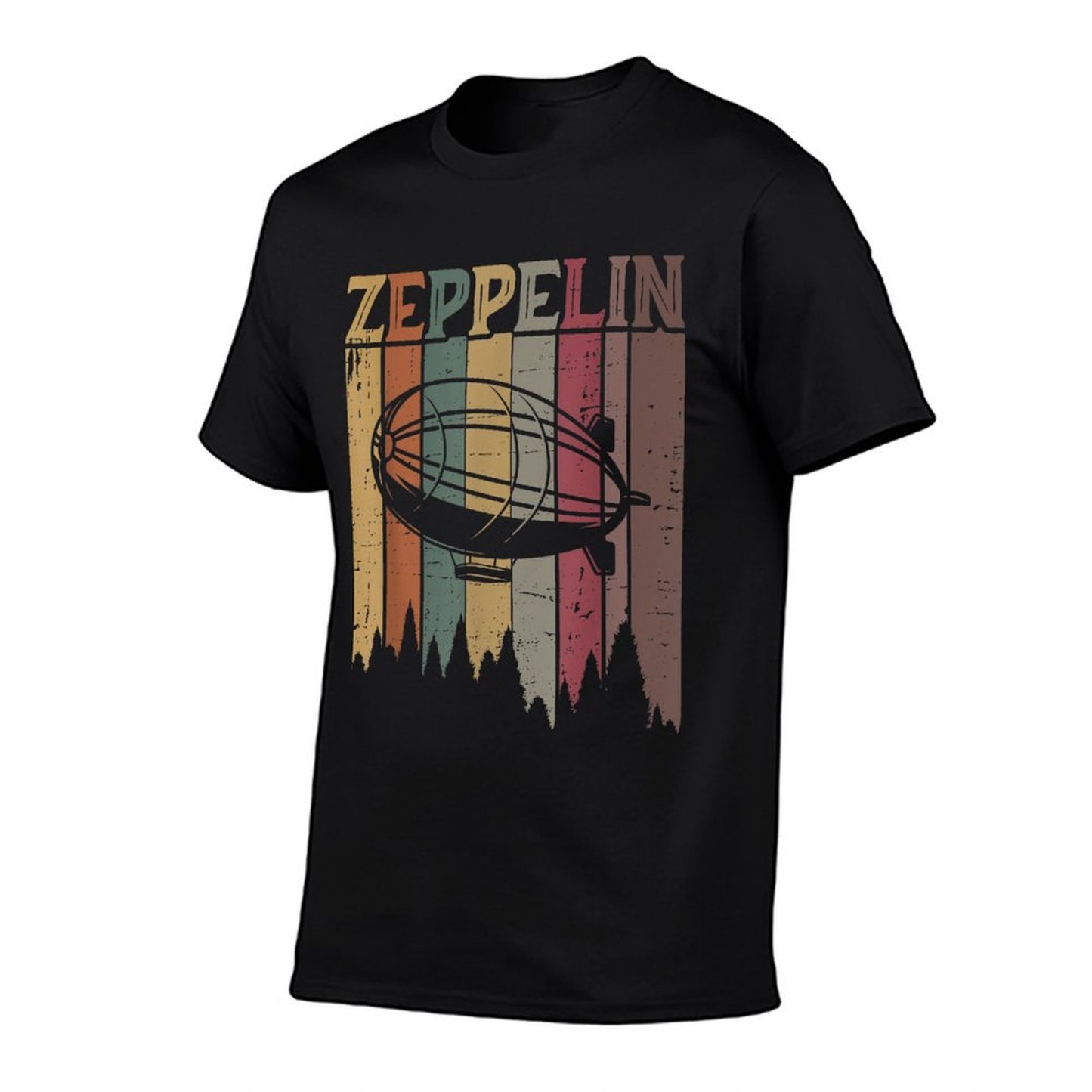 Retro Zeppelin 70s 80s Dirigible Airship Zepelin Zepplin Versatile T-Shirt