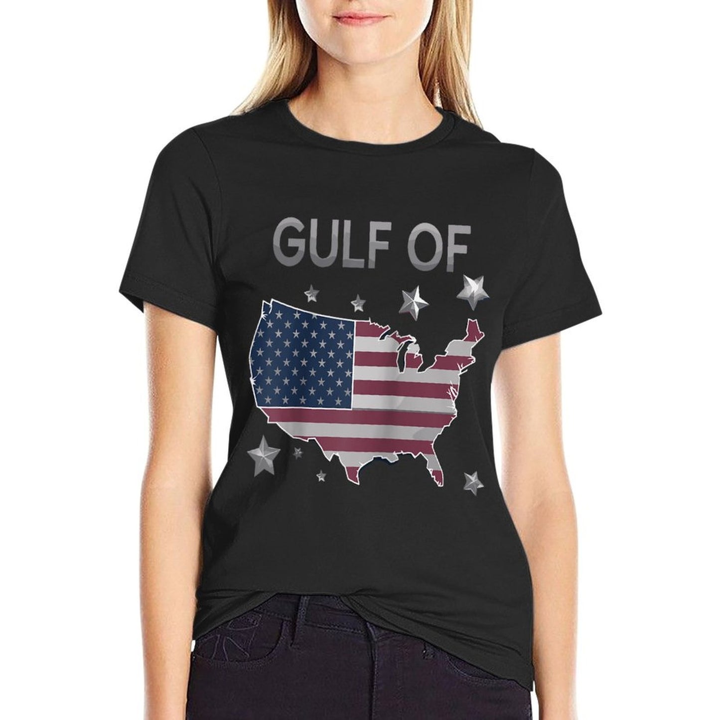 Gulf of United States of America Raglan Baseball Rolled Sleeves T-Shirt