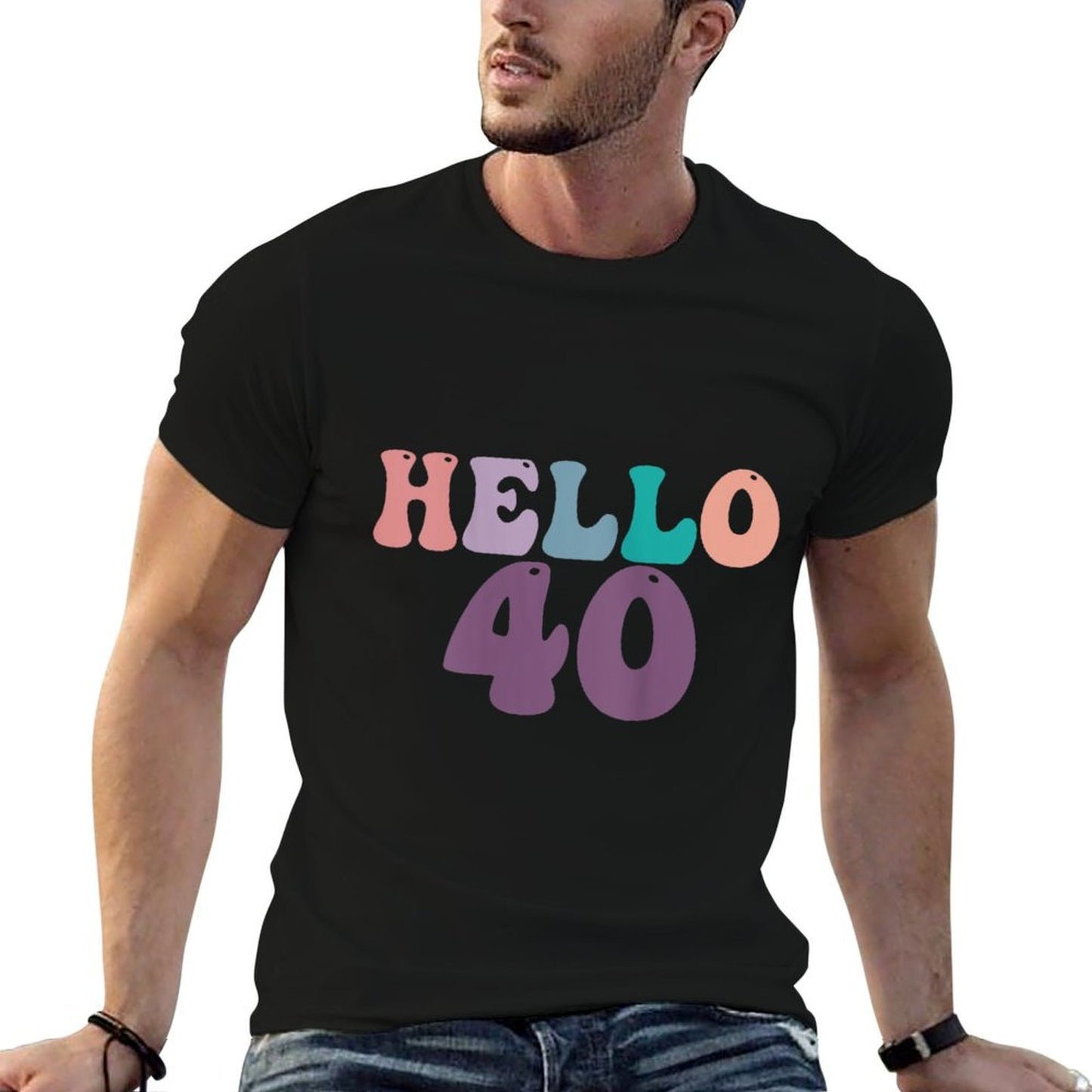 Womens Hello 40 Years Old Retro Vintage 1985 40th Birthday Women Vintage-inspired T-Shirt