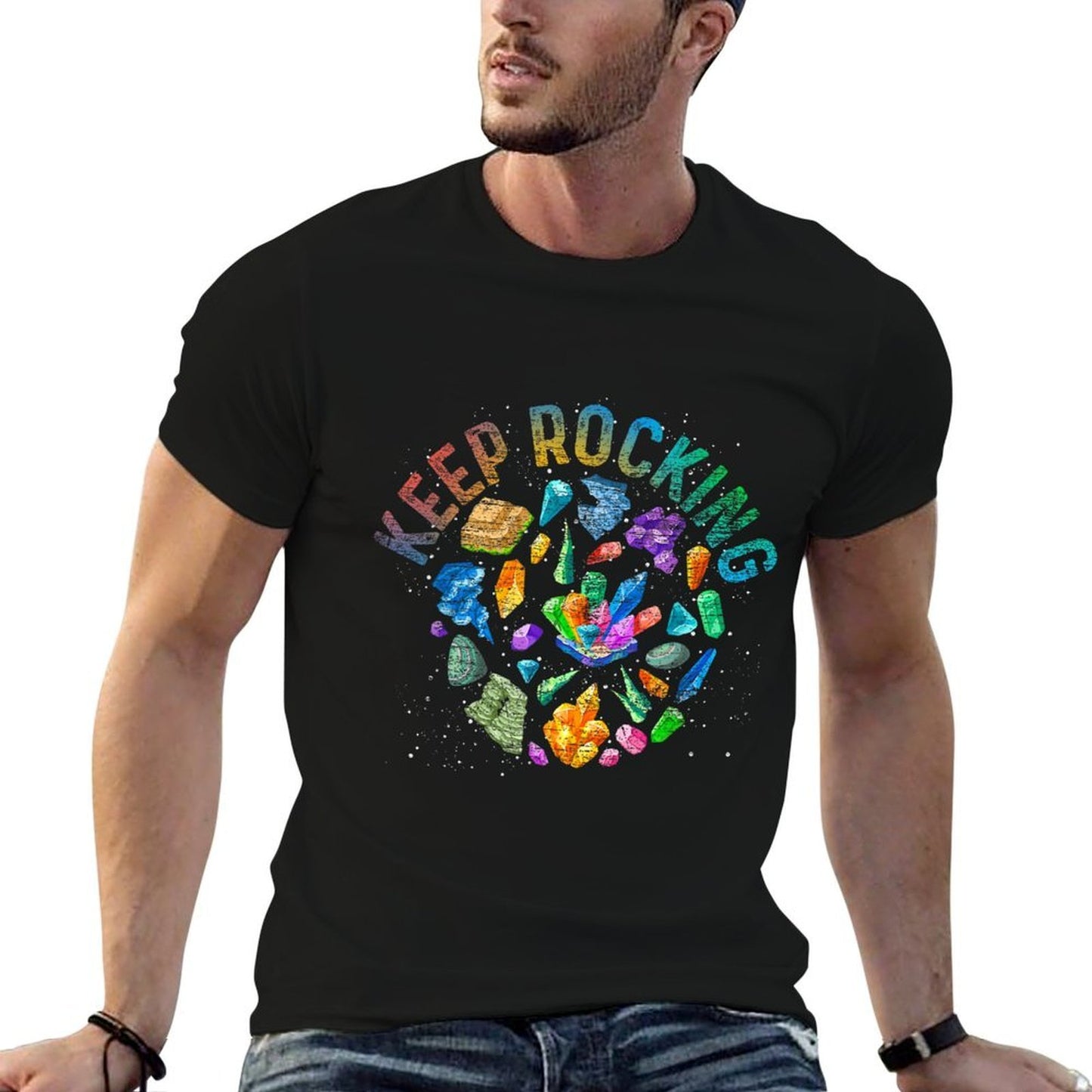 Colorful Rock Collector Earth Scientist Gift Funny Geology Odor-resistant T-Shirt