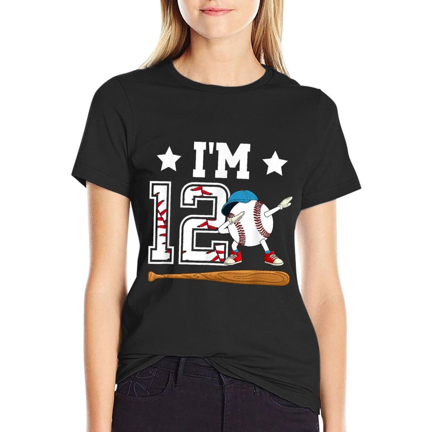 12th Baseball Birthday Twelve Year Old Baseball Player Easy-care T-Shirt