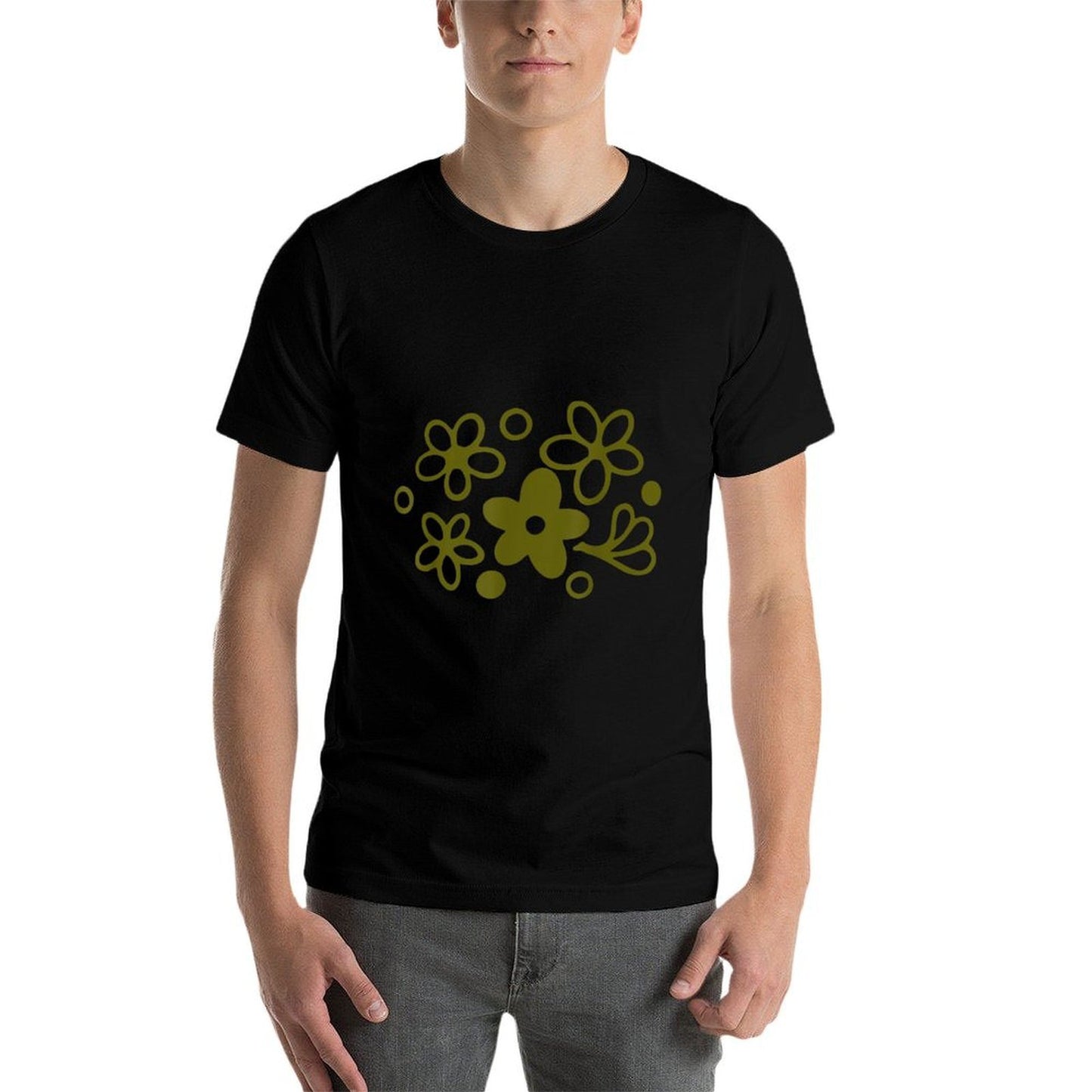 Vintage Pyrex Pattern - Spring Blossom (Green) Graphic-printed T-Shirt