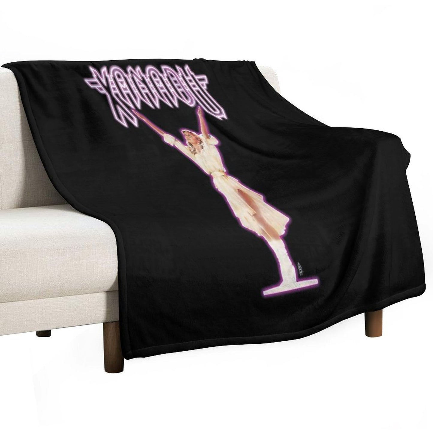 XANADU Kira Olivia Newton-John - Purple Glow Shrink-resistant Throw Blanket