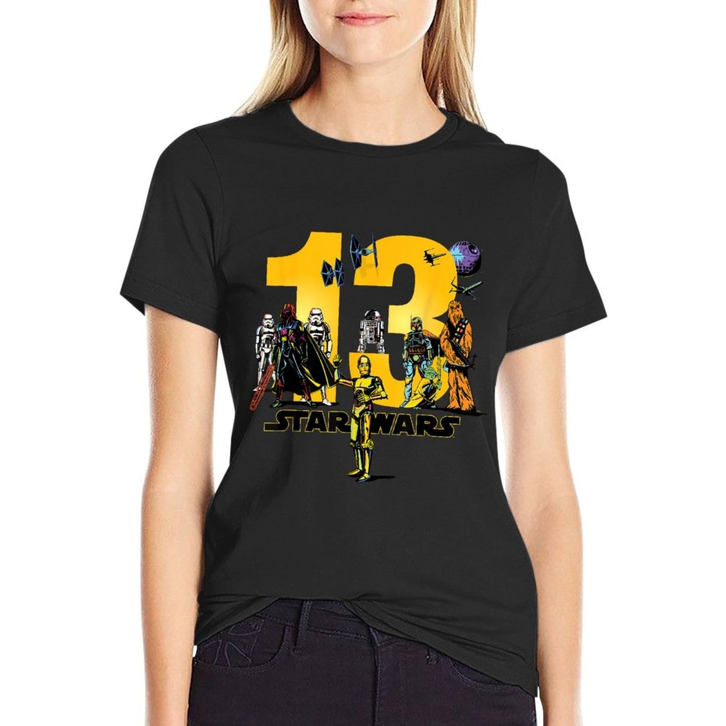 Star Wars Classic Characters Thirteenth Birthday 13 Year Old Durable T-Shirt