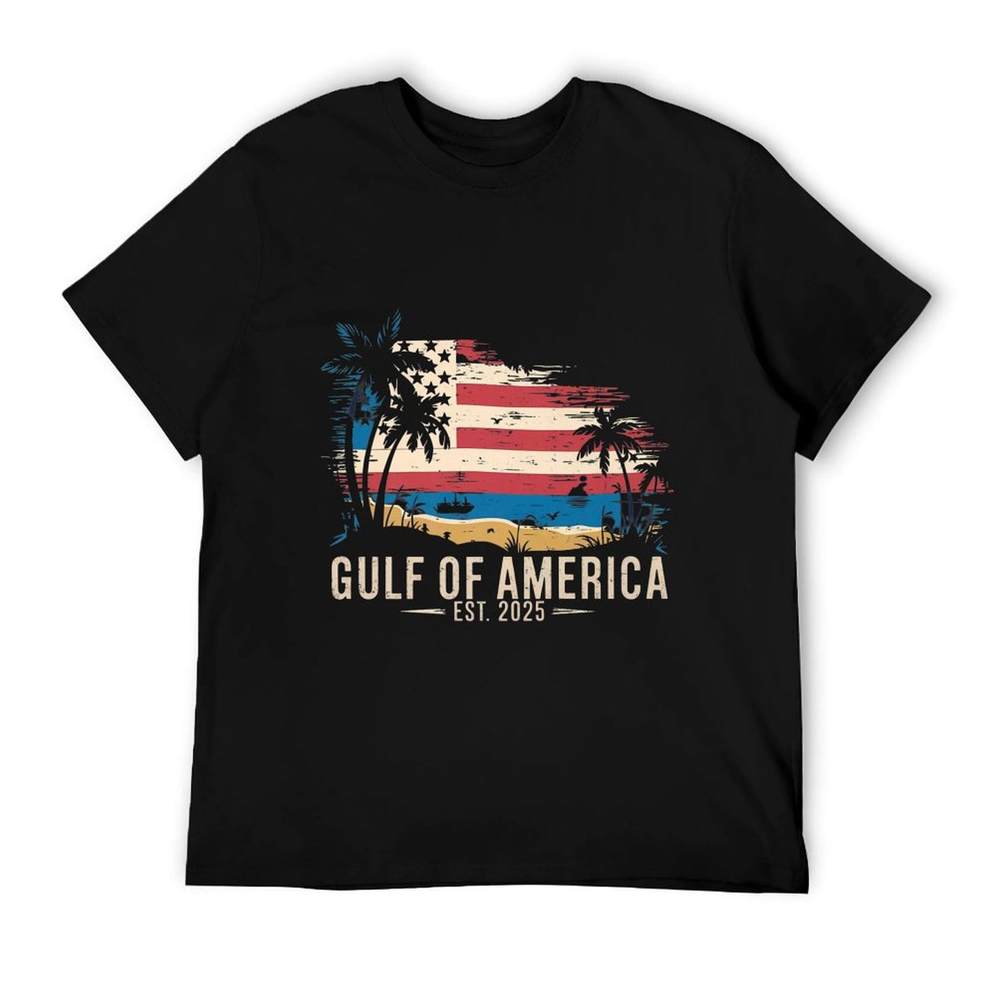 Vintage Gulf Of USA America Gulf of Mexico Or America Premium Affordable Price T-Shirt