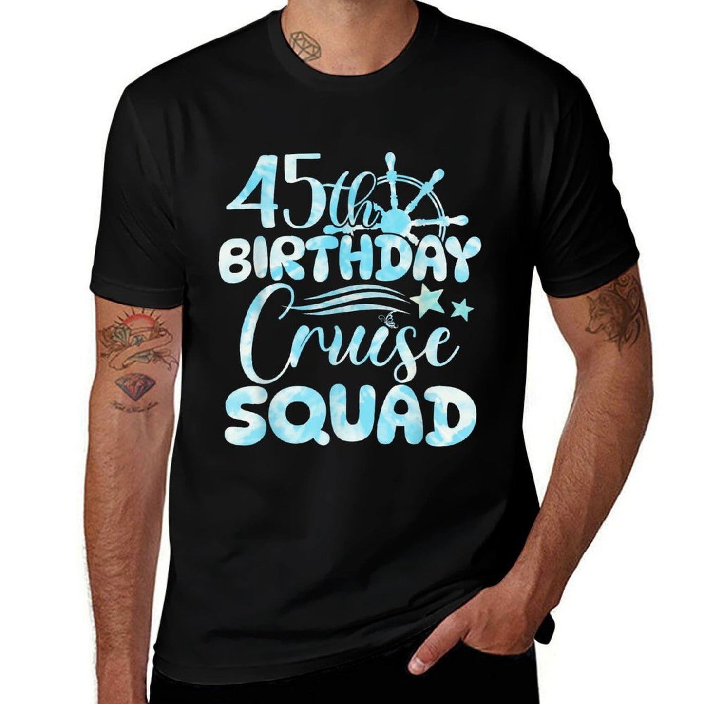 45th Birthday Cruise Squad 45 Year Old Cruising 45th BDay Vintage-inspired T-Shirt