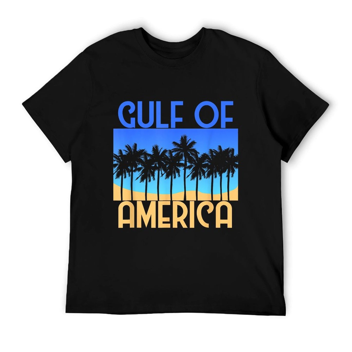 Retro Vintage Gulf of USA America Est. 2025 Mexico Summer-ready Fabric T-Shirt