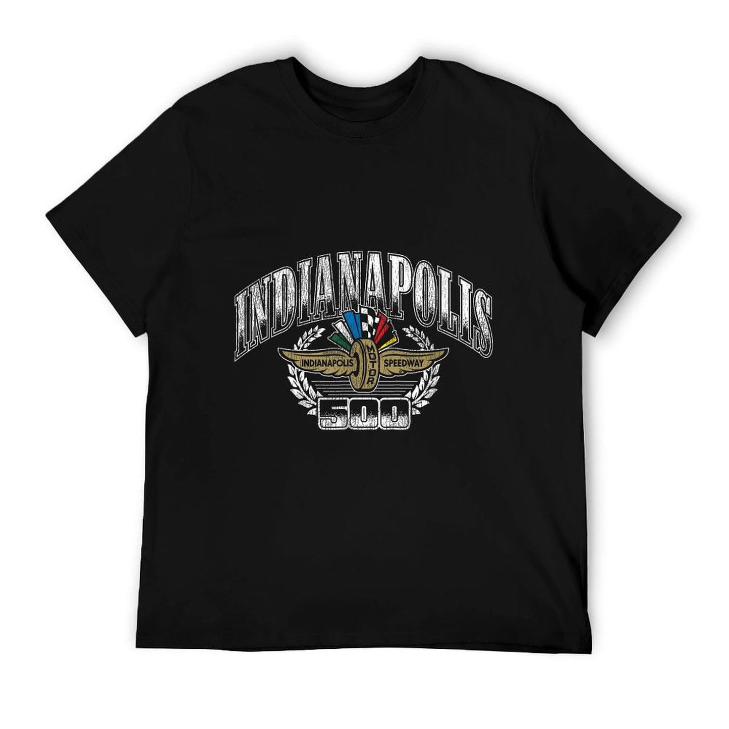 Indy 500 Indianapolis Motor Speedway Vintage Distressed Logo Moisture-wicking T-Shirt