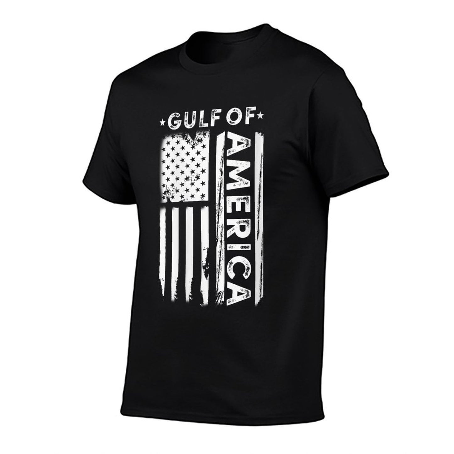 Womens America's Gulf - Gulf Of USA America Vintage American Flag V-Neck Graphic-printed T-Shirt