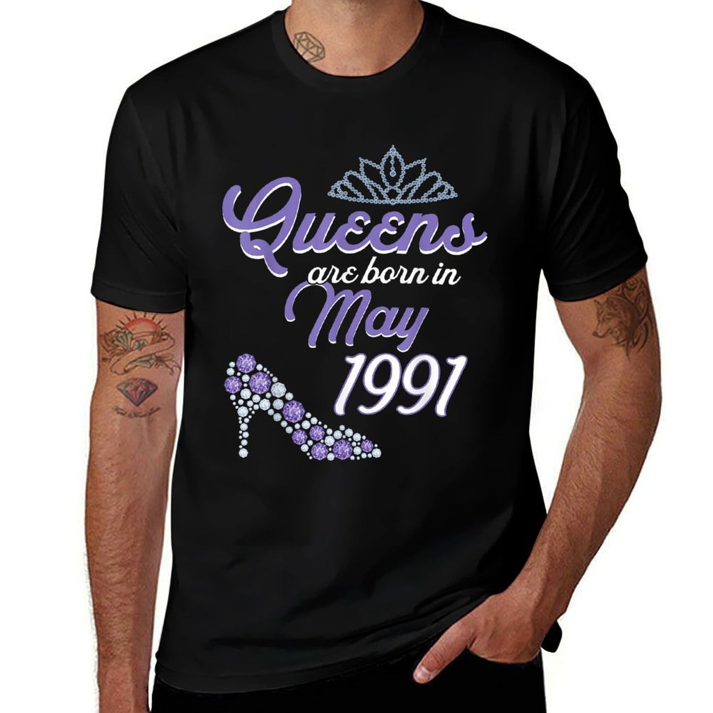 30 Years Old Bday May 1991 30Th Birthday Women Stretchy T-Shirt
