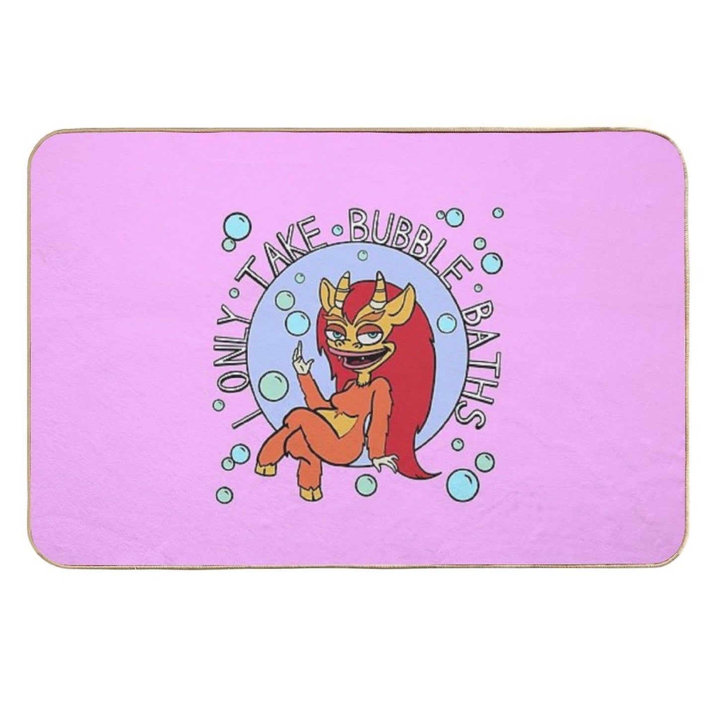 BIG MOUTH - “I Only Take Bubble Baths” Non-Slip Bath Mat