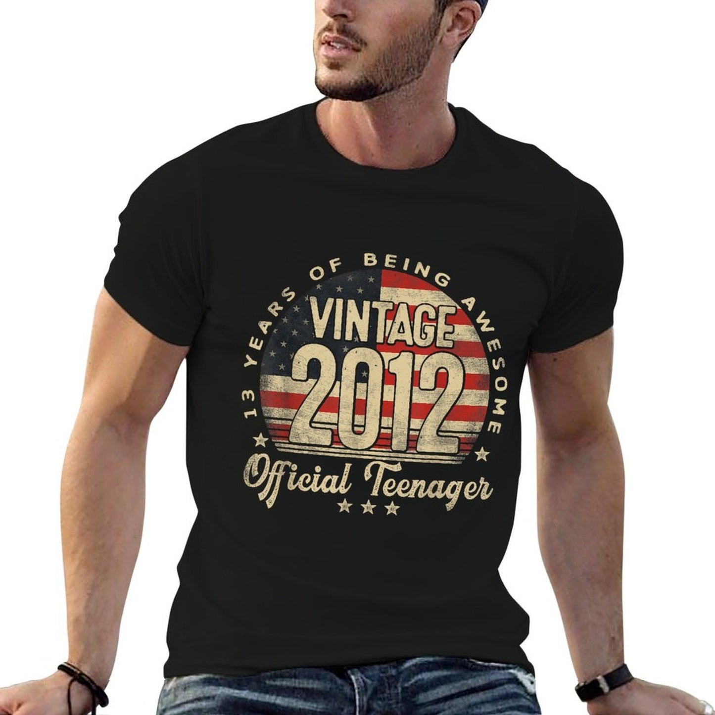 Vintage 2012 Officialnager 13-Year-Old Gifts USA Cotton T-Shirt