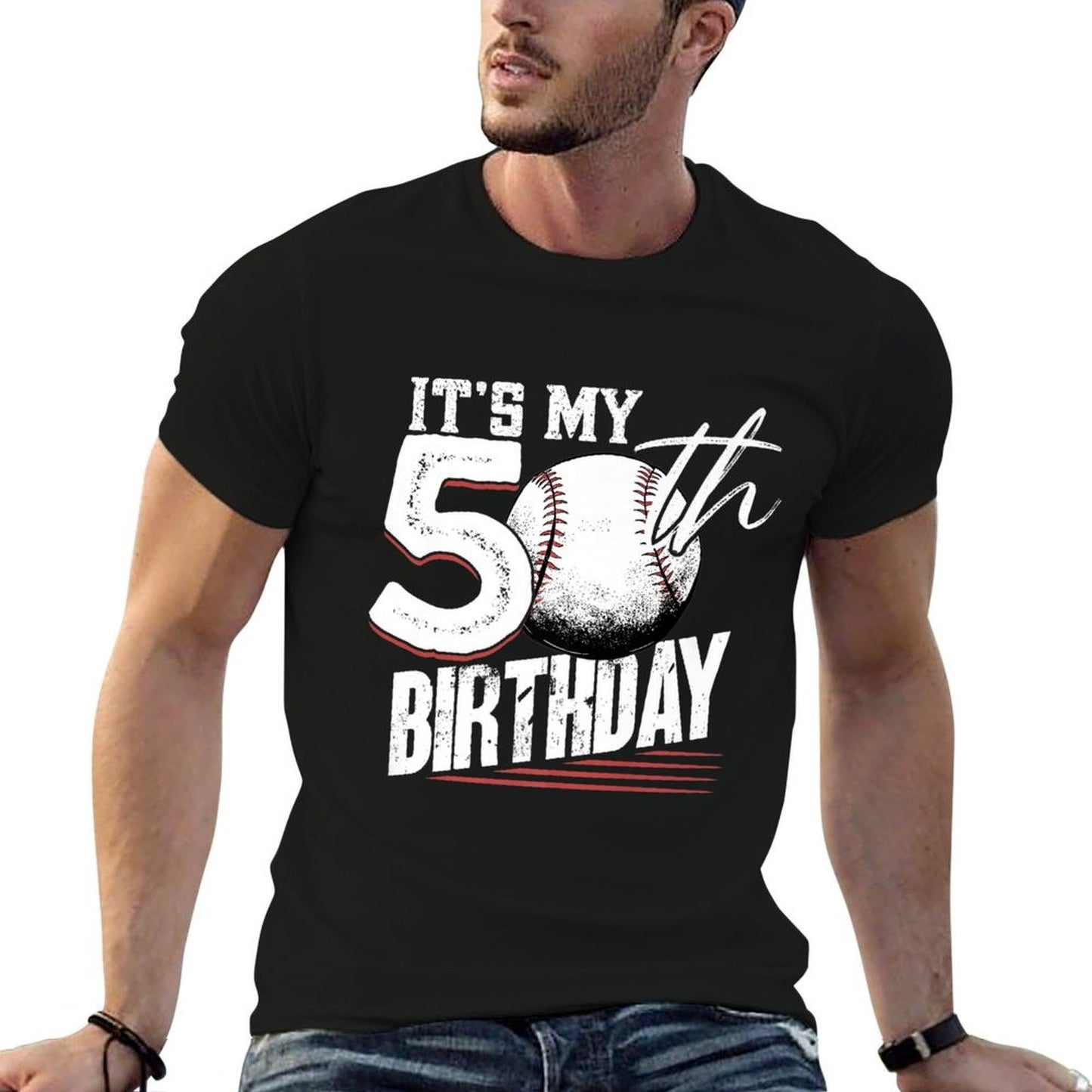 50 Years Old Vintage Baseball 50th Birthday Premium Vintage-inspired T-Shirt