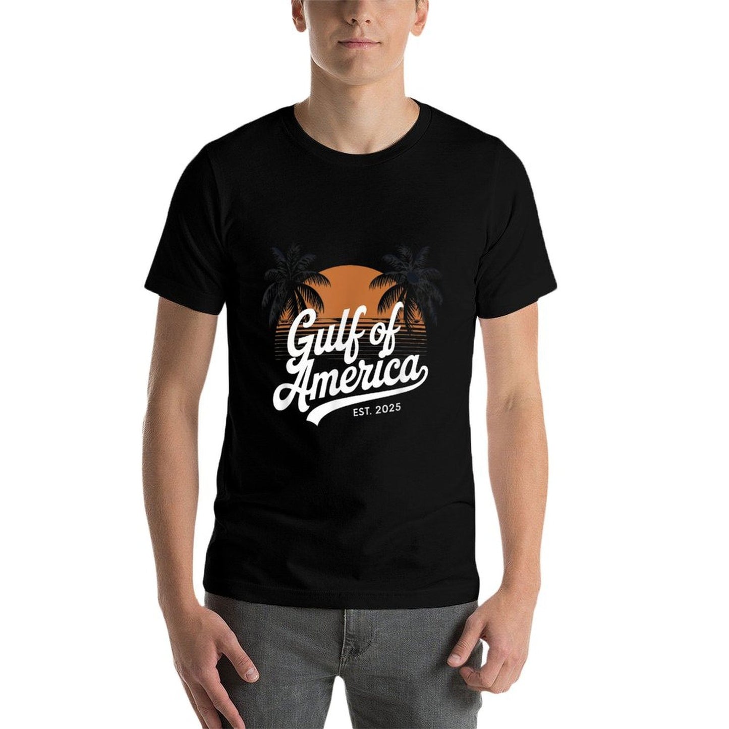Retro Vintage Women Gulf Of USA America Est 2025 Gulf Mexico Affordable Price T-Shirt