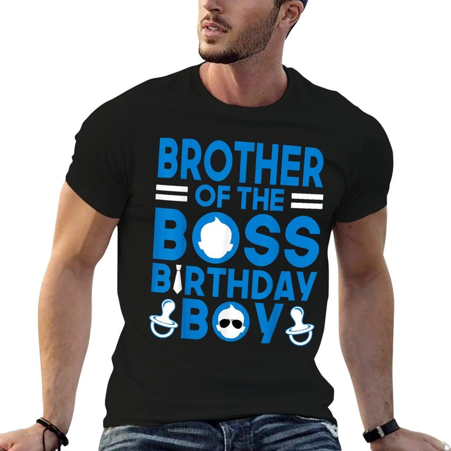 BROTHER Of The Boss Birthday Boy Funny Baby Family Party Wrinkle-resistant T-Shirt