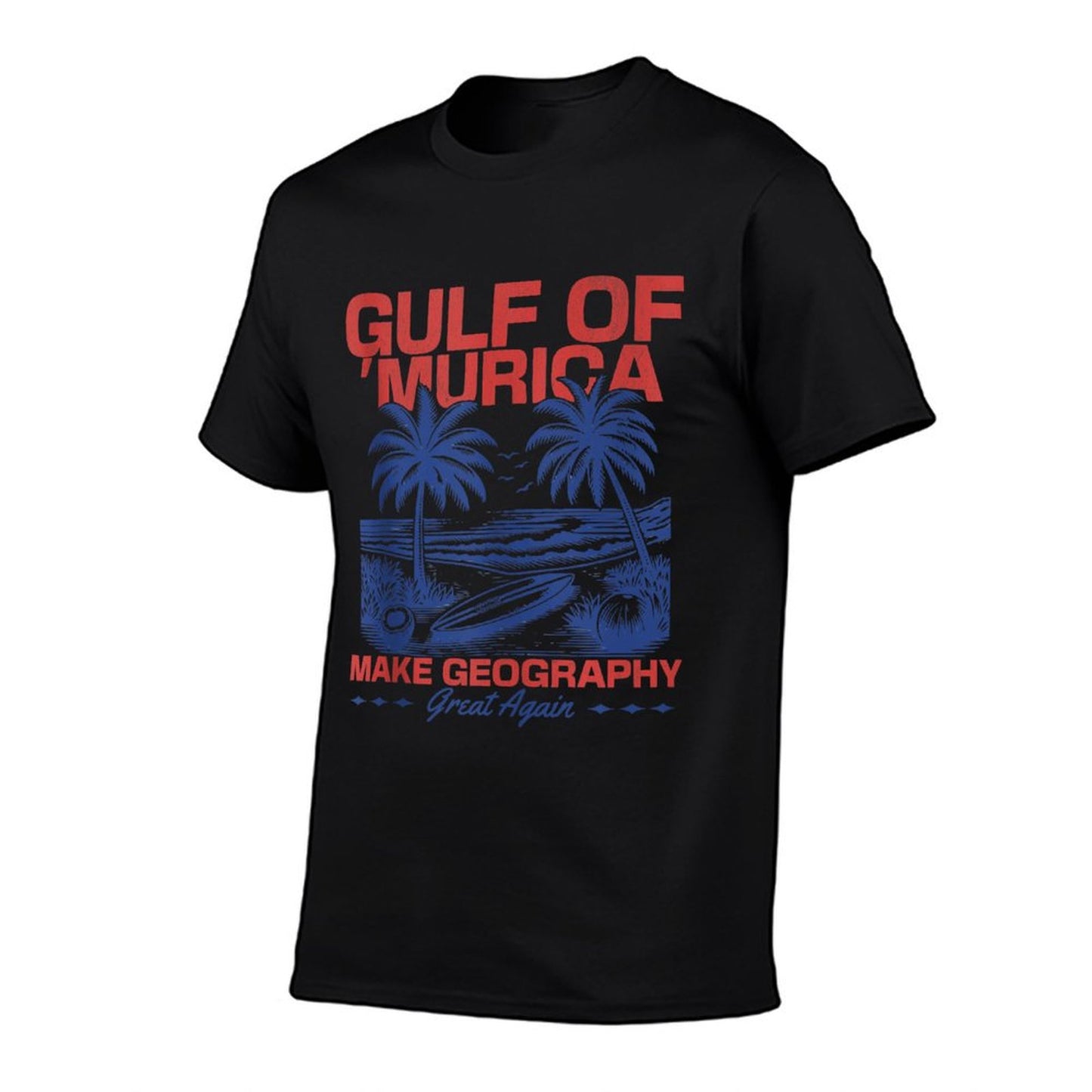 Gulf of USA American Gulf of Murica Patriotic Beach Tank Top Lightweight T-Shirt