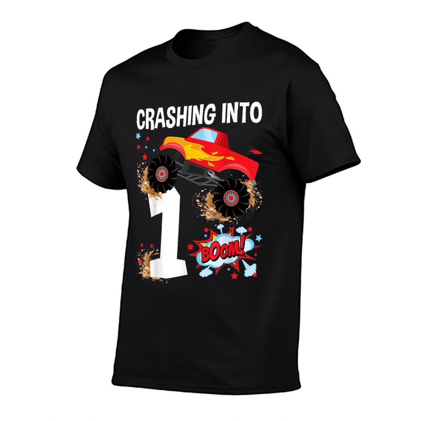 Kids 1 Year Old Monster Truck 1st Birthday Boy Car Trucks Vintage-inspired T-Shirt