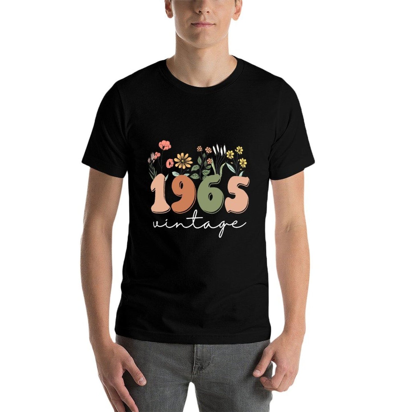 60 Years Old Vintage 1965 60th Birthday Wildflower Women Classic T-Shirt