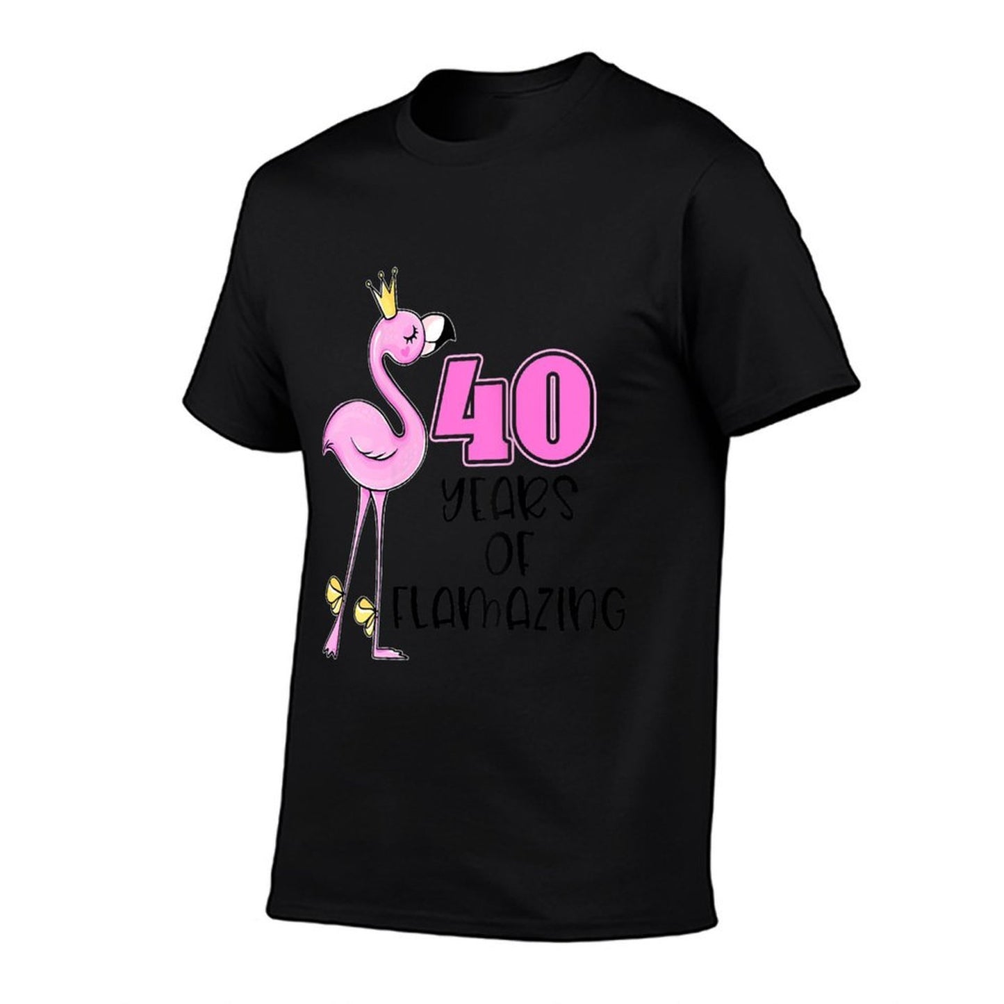 Womens 40 Years Of Flamazing Flamingo Design Beach 40th Birthday High-quality Stitching T-Shirt