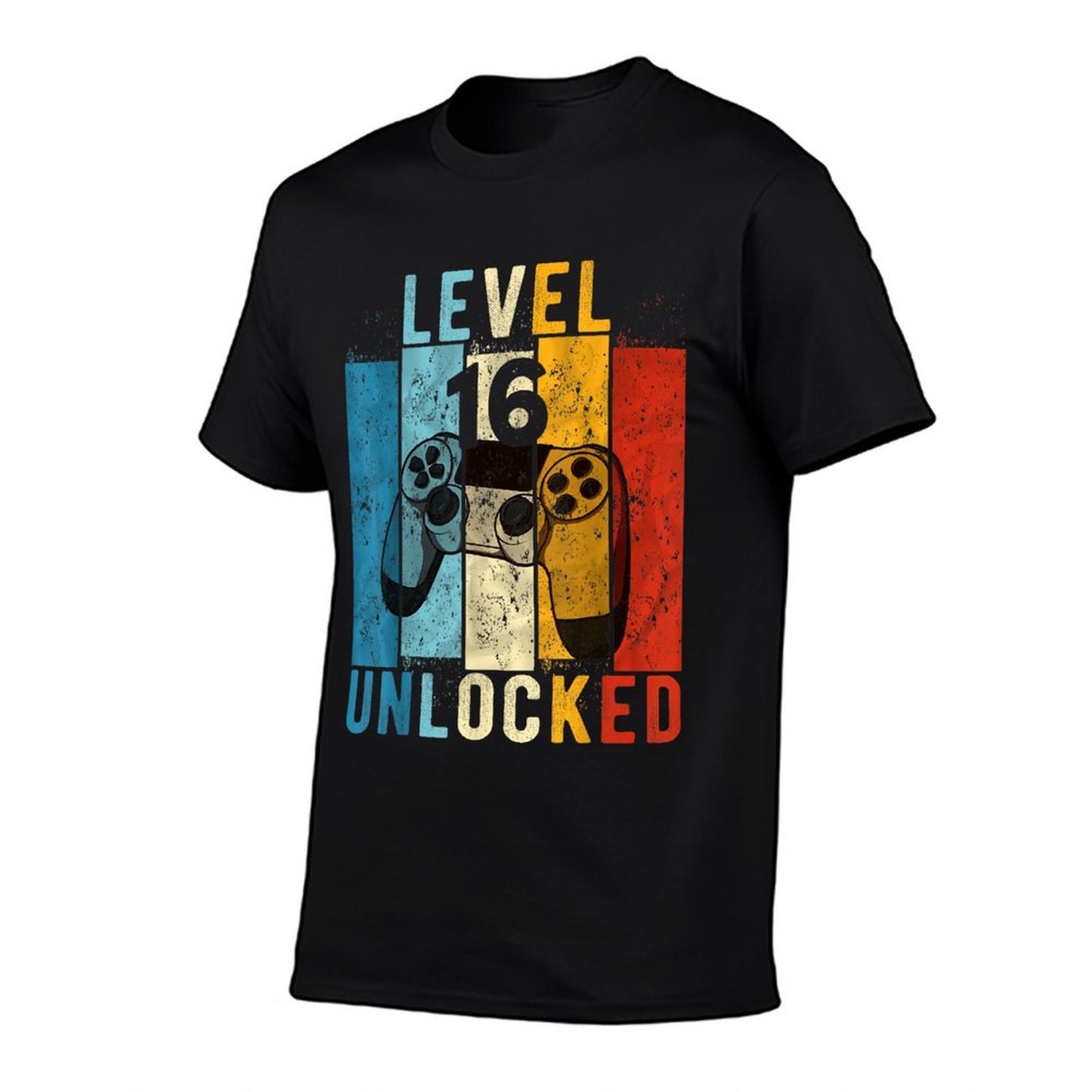 Level 16 Unlocked Video Gamer 16 Year Old 16th Birthday Gift Summer-ready Fabric T-Shirt