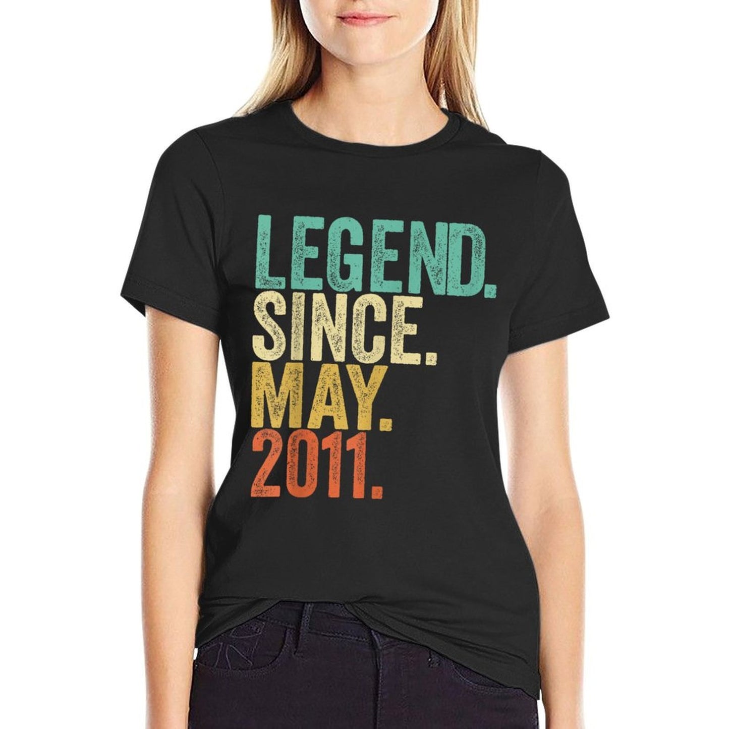 13th Birthday Gift Legend Since May 2011 Gift 13 Years Old Graphic-printed T-Shirt