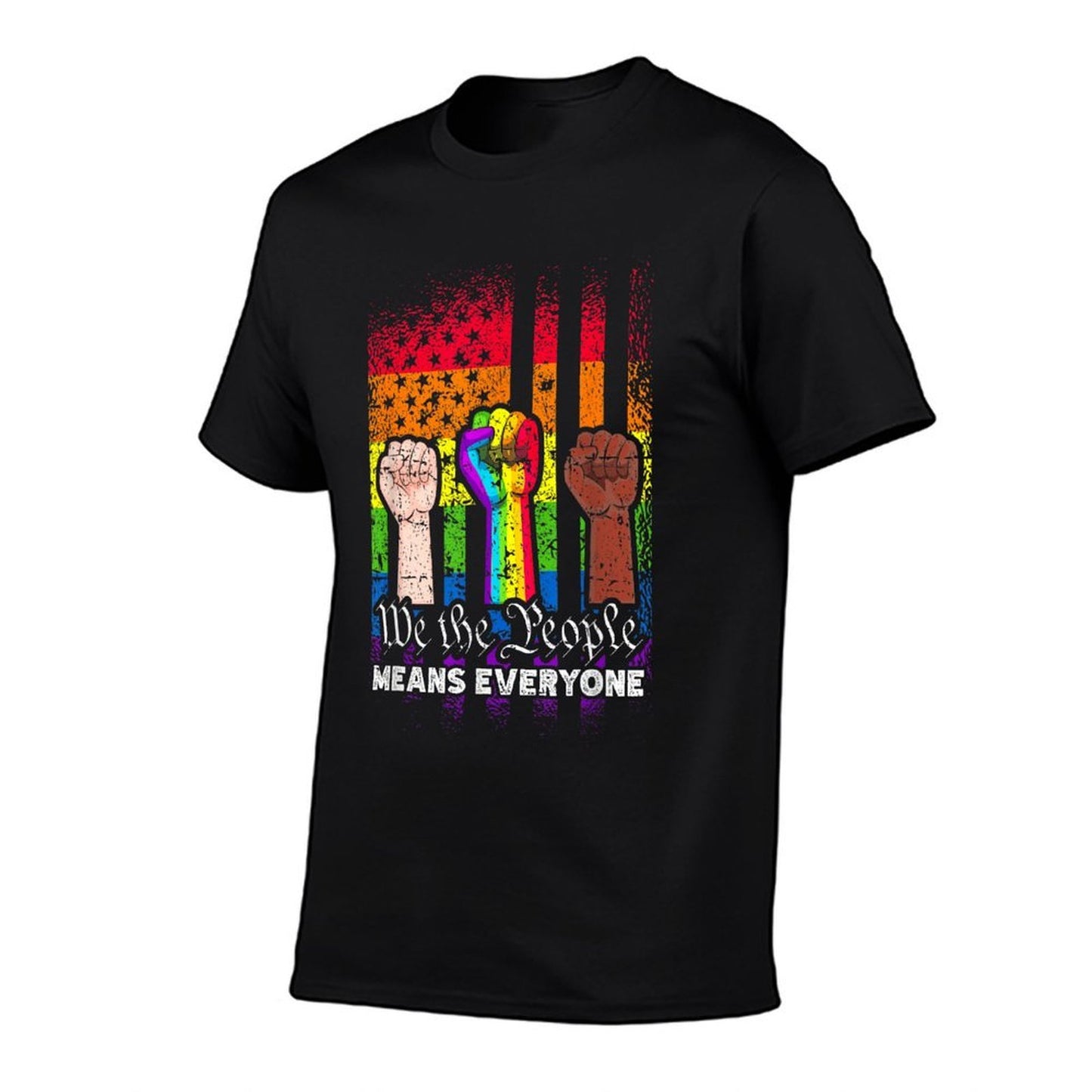 We The People Means Everyone US Constitution LGBT Pride Eco-friendly Material T-Shirt