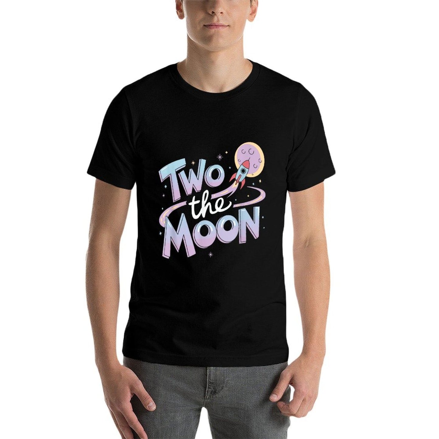 Two The Moon 2nd Birthday Girl Boy 2 Year Old Toddler Classic T-Shirt