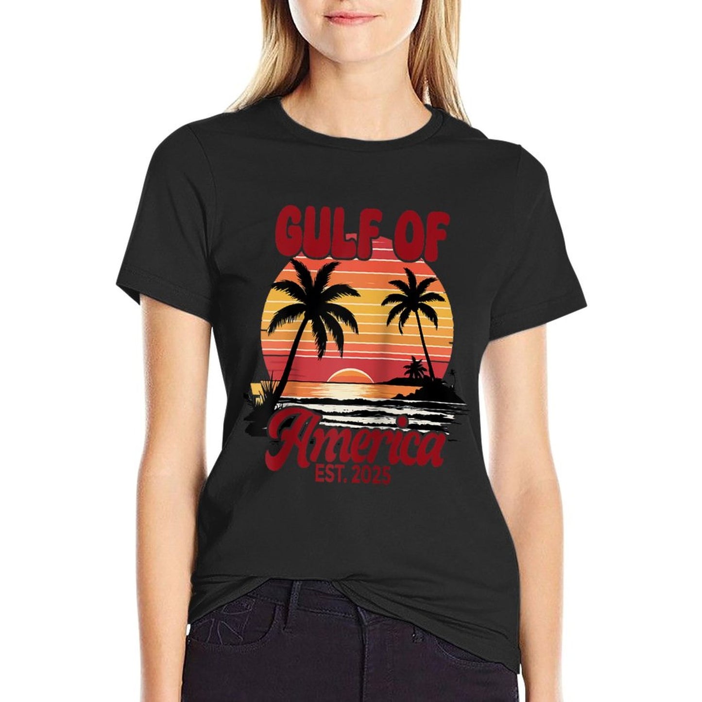 Gulf Of US America Est. 2025 Raglan Baseball Slim-fit Cut T-Shirt