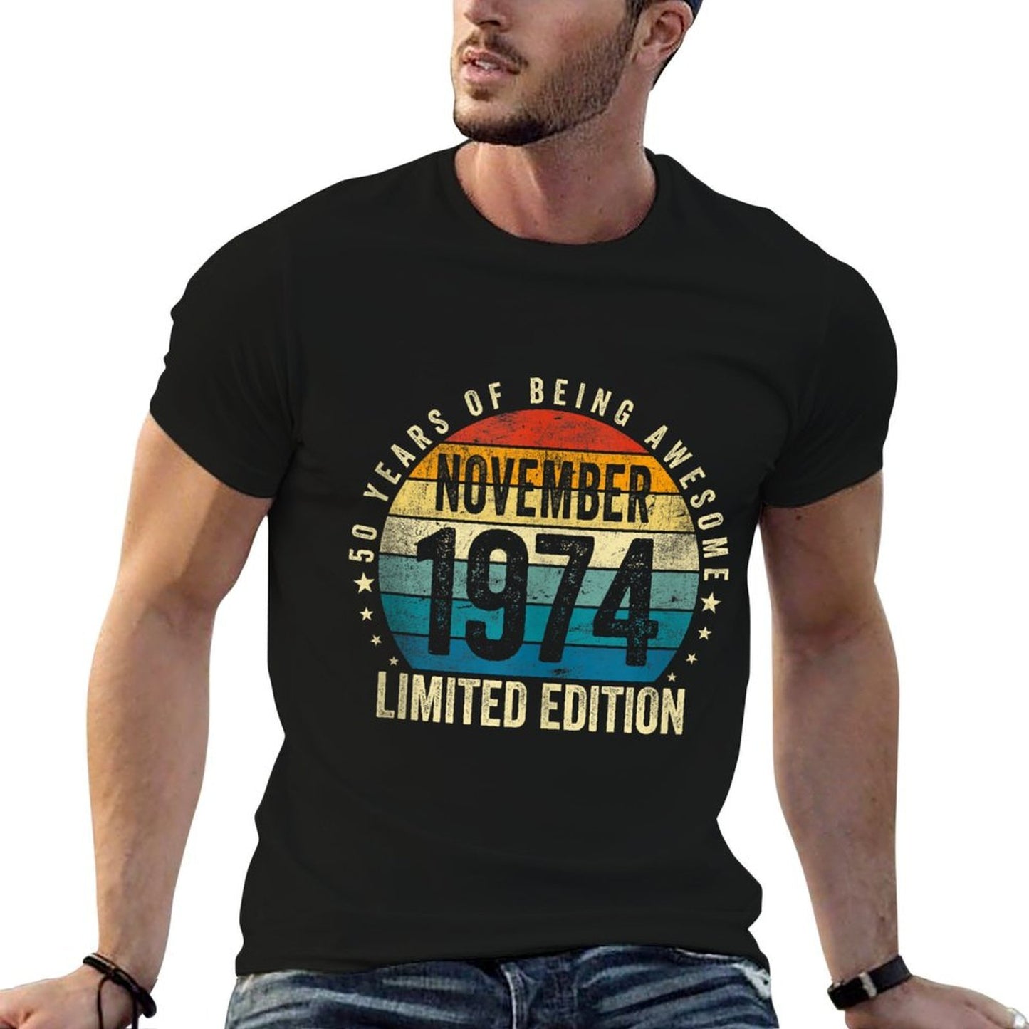 50 Years Old Gifts Vintage November 1974 50th Birthday Party Soft T-Shirt