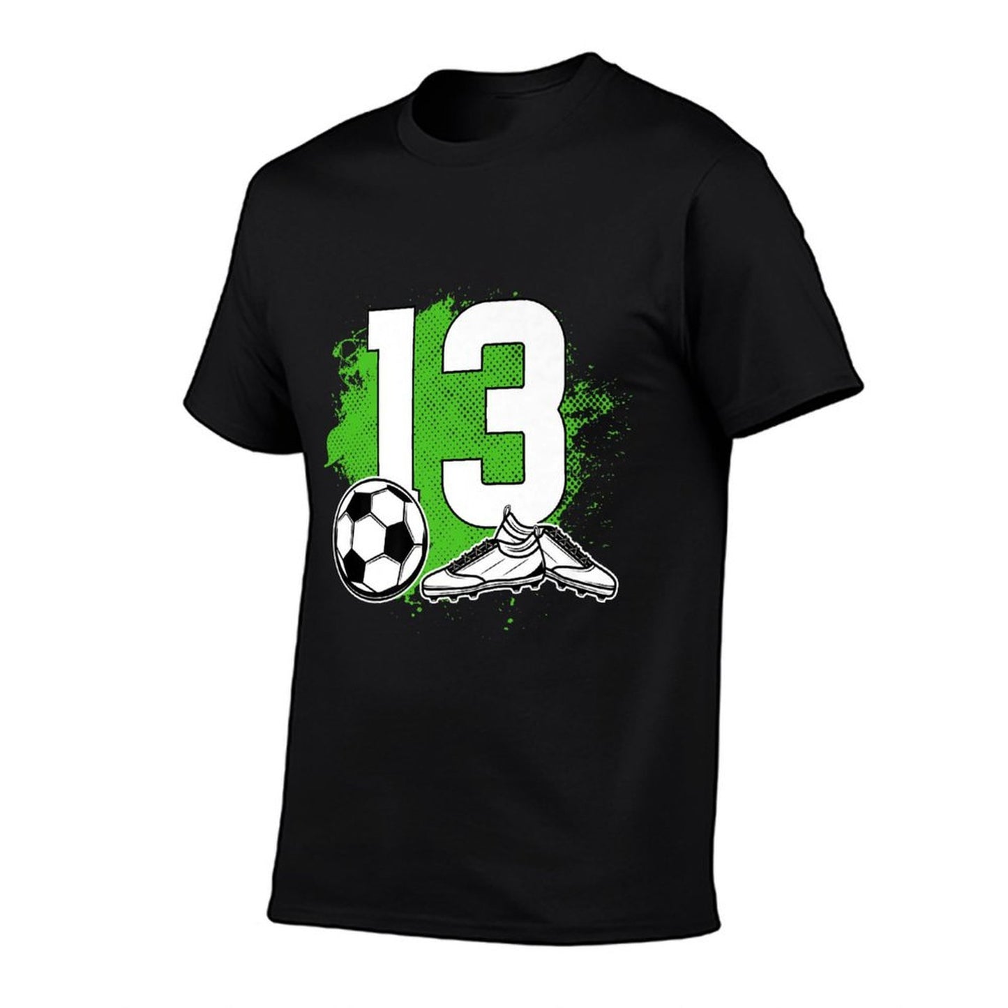 13th Birthday Soccer Thirteen Year Old Soccer Boy Premium Soft T-Shirt