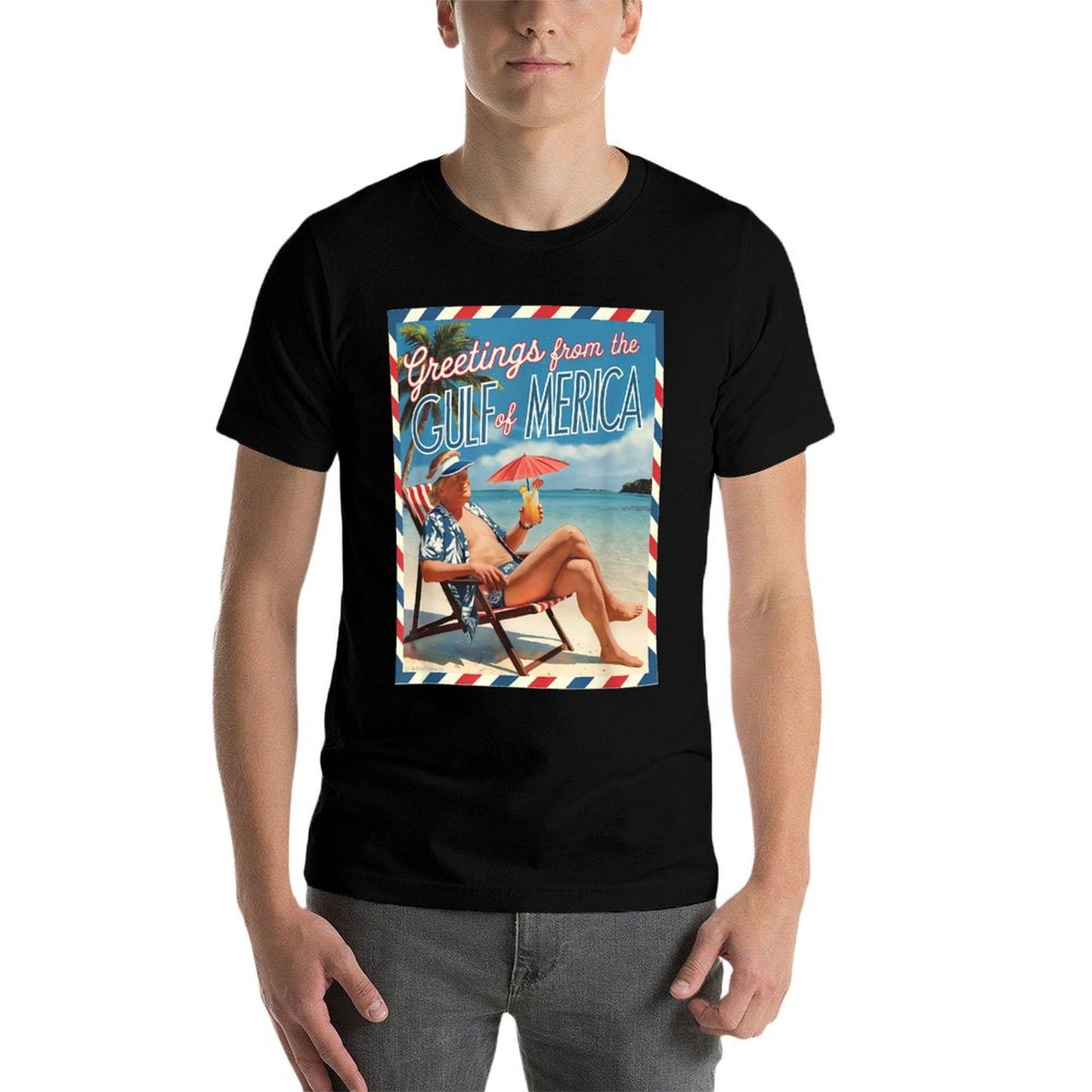 Trump Gulf of USA America, Greeting From The Gulf Of Merica Soft T-Shirt