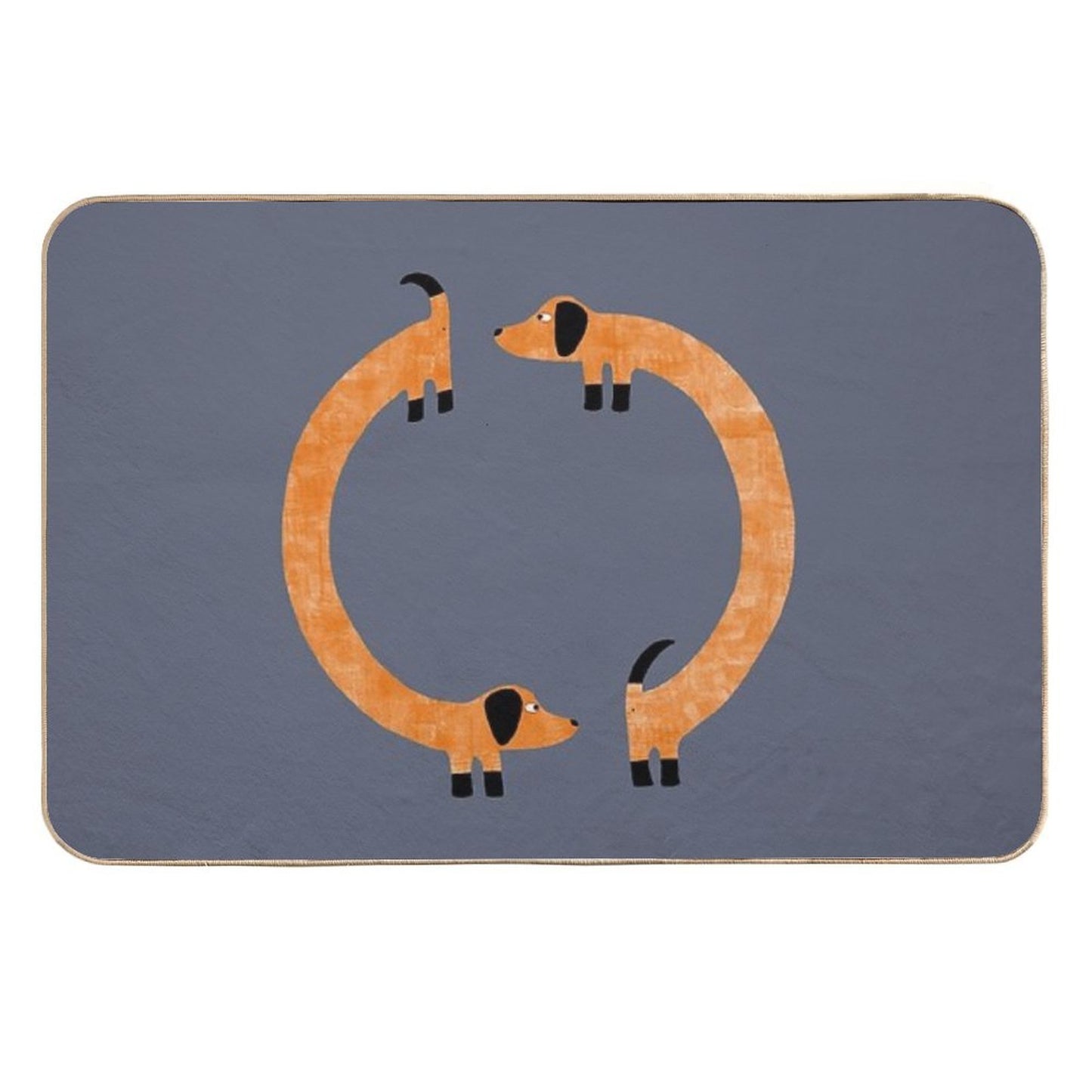 Dachshund Sausage Dogs Toxin-Free Bath Mat