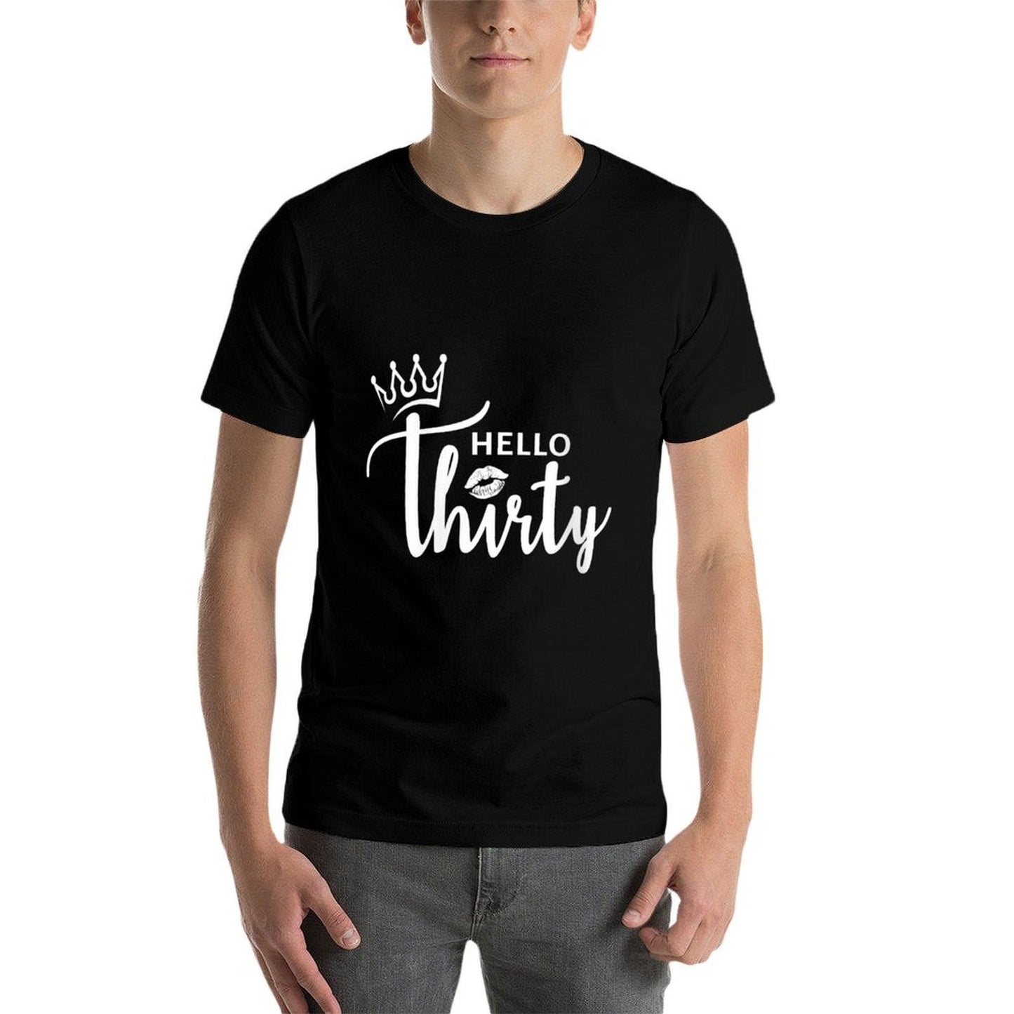 Womens Hello Thirty 30th Birthday for Her Quick-drying T-Shirt