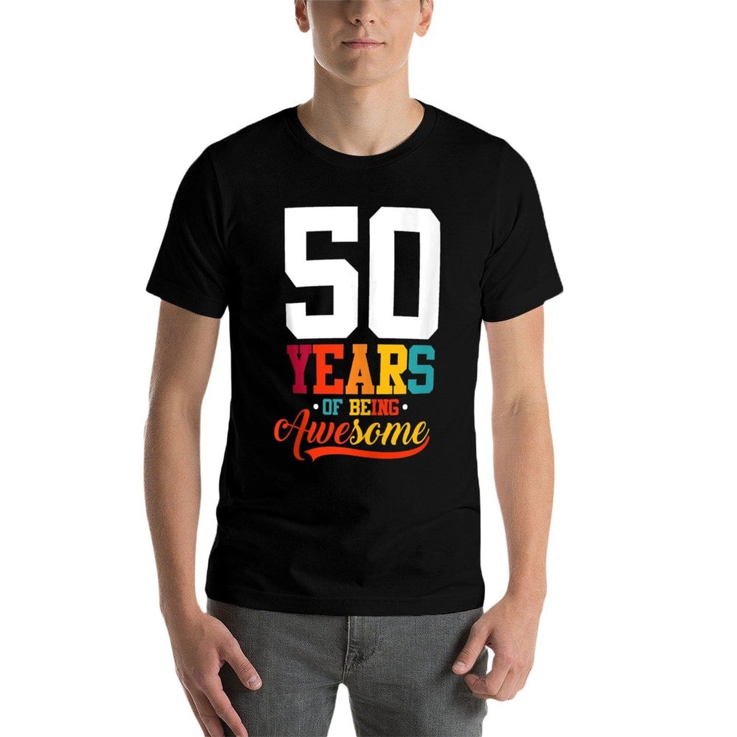 50 Years Of Being Awesome Gifts 50 Years Old 50th Birthday Eco-friendly Material T-Shirt
