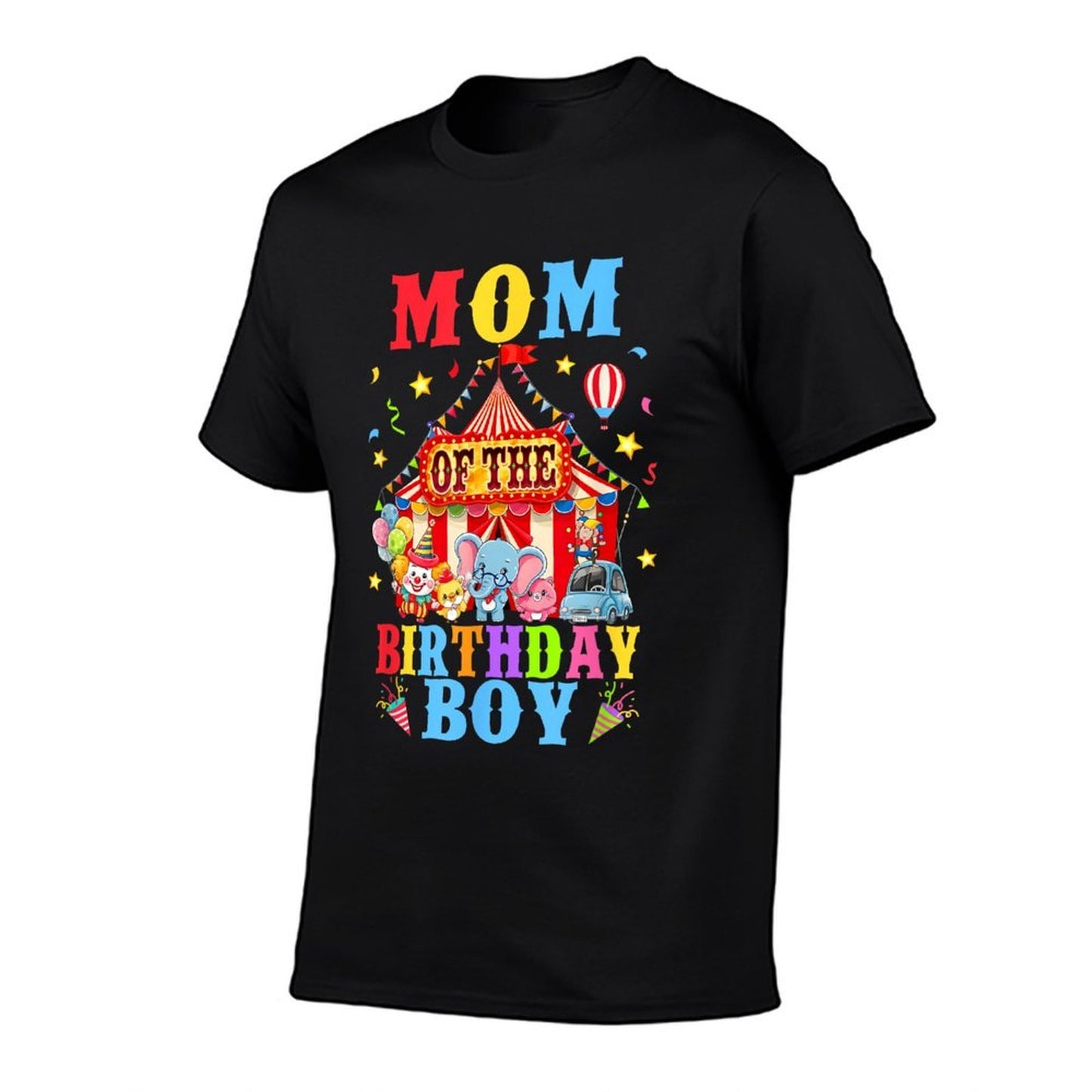Mom Of The Birthday For Boy Circus Carnival Theme Party Relaxed-fit T-Shirt