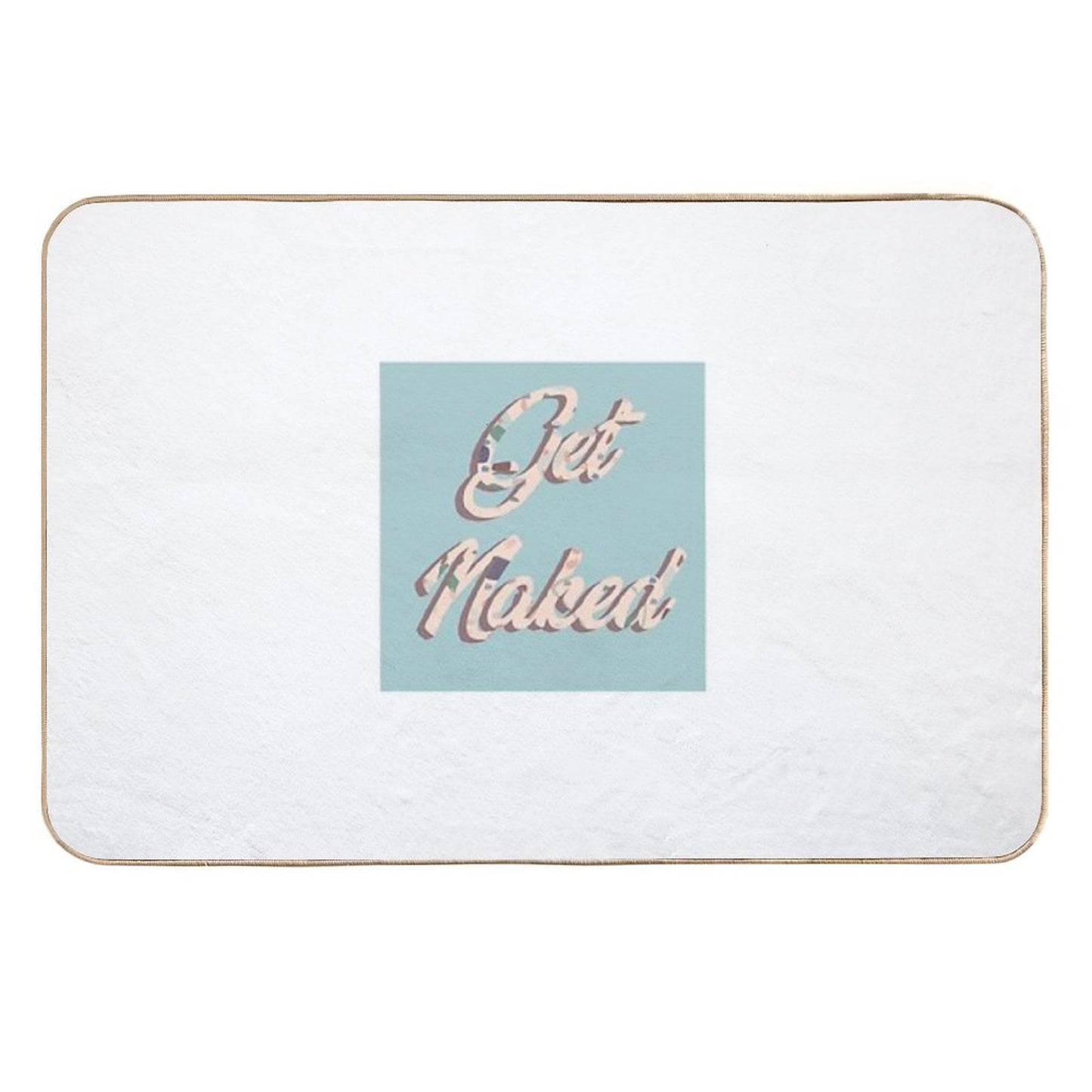 Get Naked Bathroom Wall Art Versatile Bath Mat