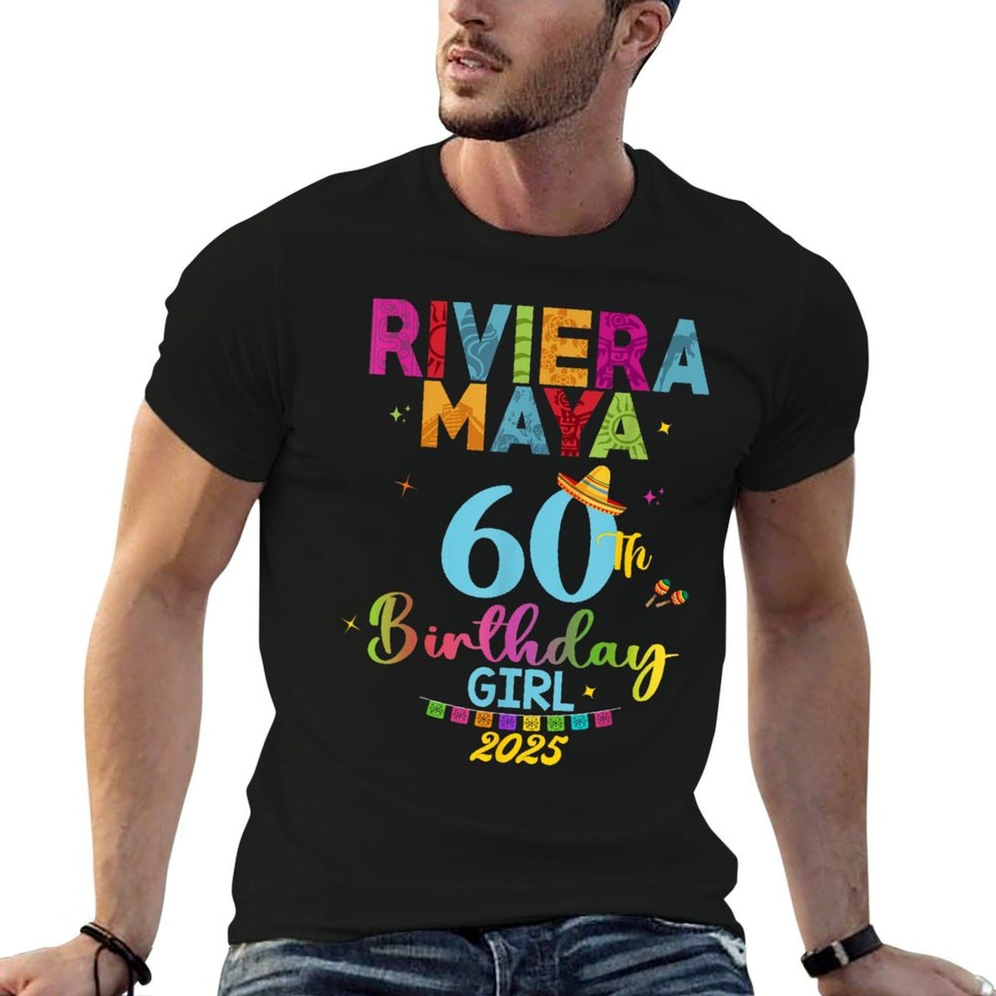 Riviera Maya 50th Birthday Trip Cancun Vacay Mexico Group Relaxed-fit T-Shirt