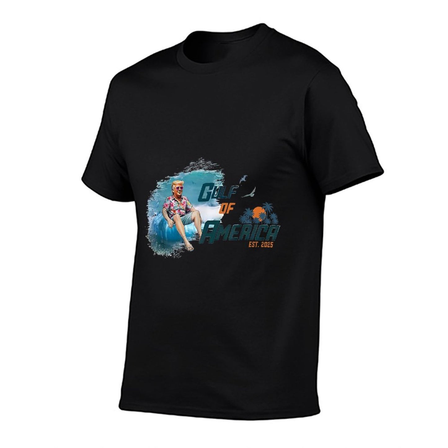 Retro Gulf Of USA America 2025 American Flag Gulf Mexico Wrinkle-resistant T-Shirt