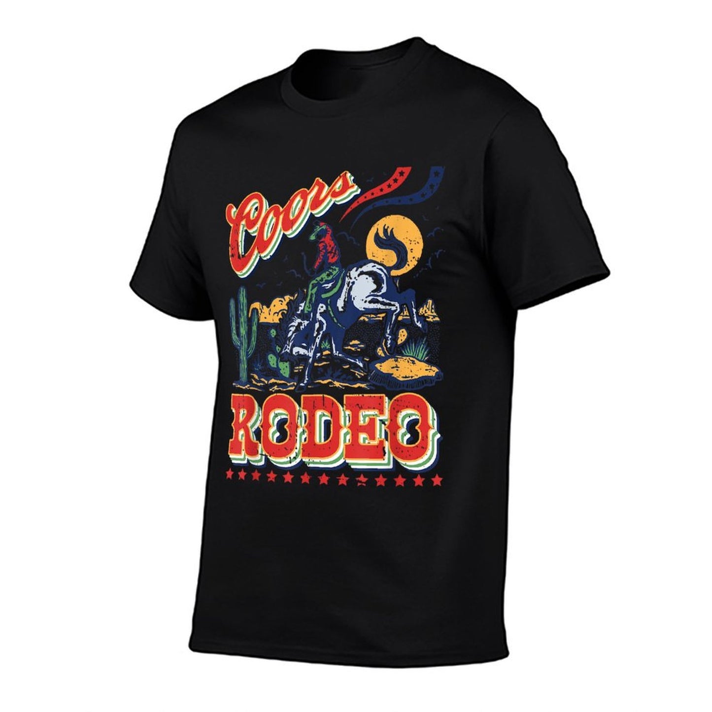 Vintage Cowhide Riding Coors Cowboys Western Country Rodeo Moisture-wicking T-Shirt