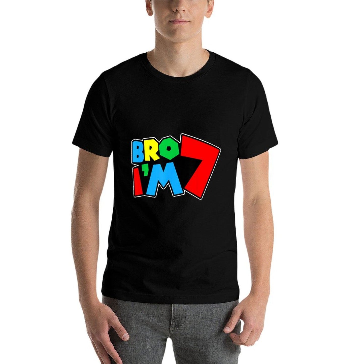7th Birthday Boy Bro I’m 7 Year Old Video Gamer Seven Bday Graphic-printed T-Shirt
