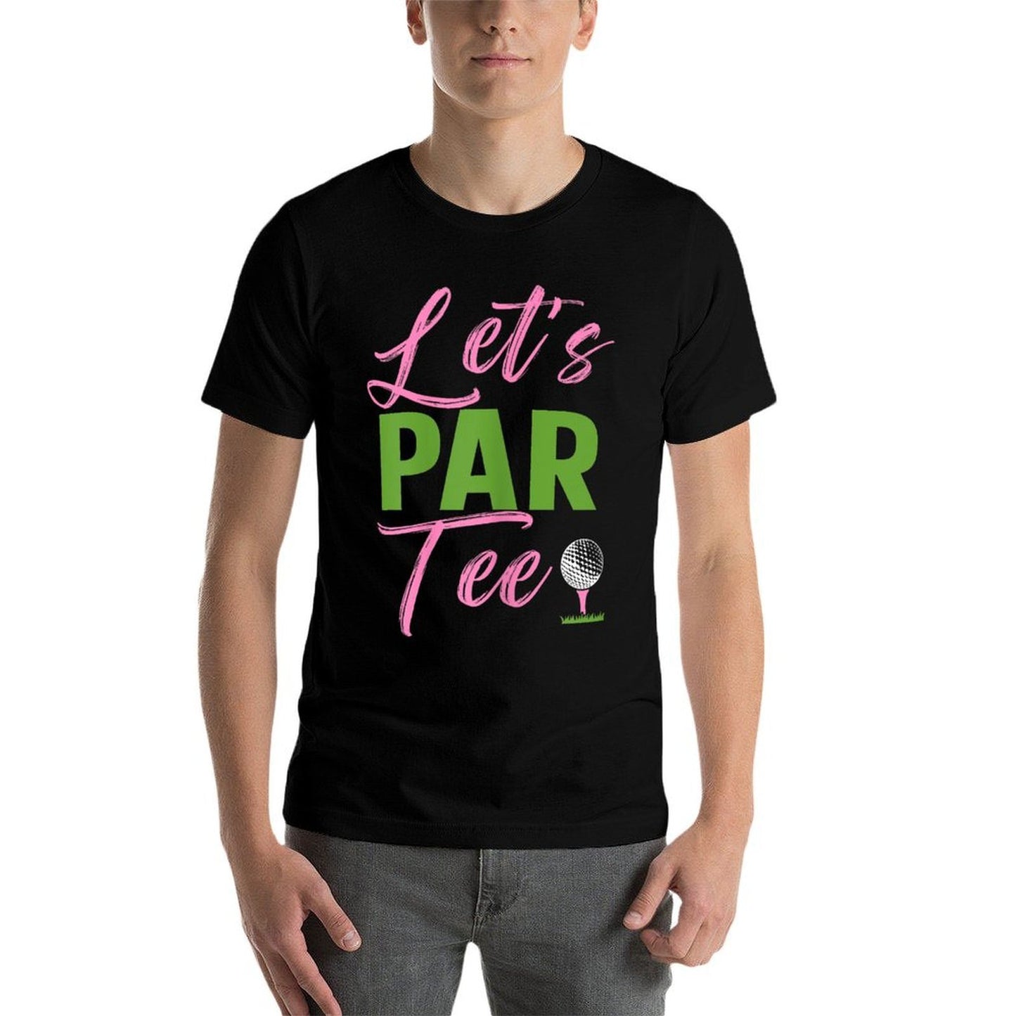 Womens Let's Par Funny Golf Golfer Girl Women Golfing Party Polyester Blend T-Shirt