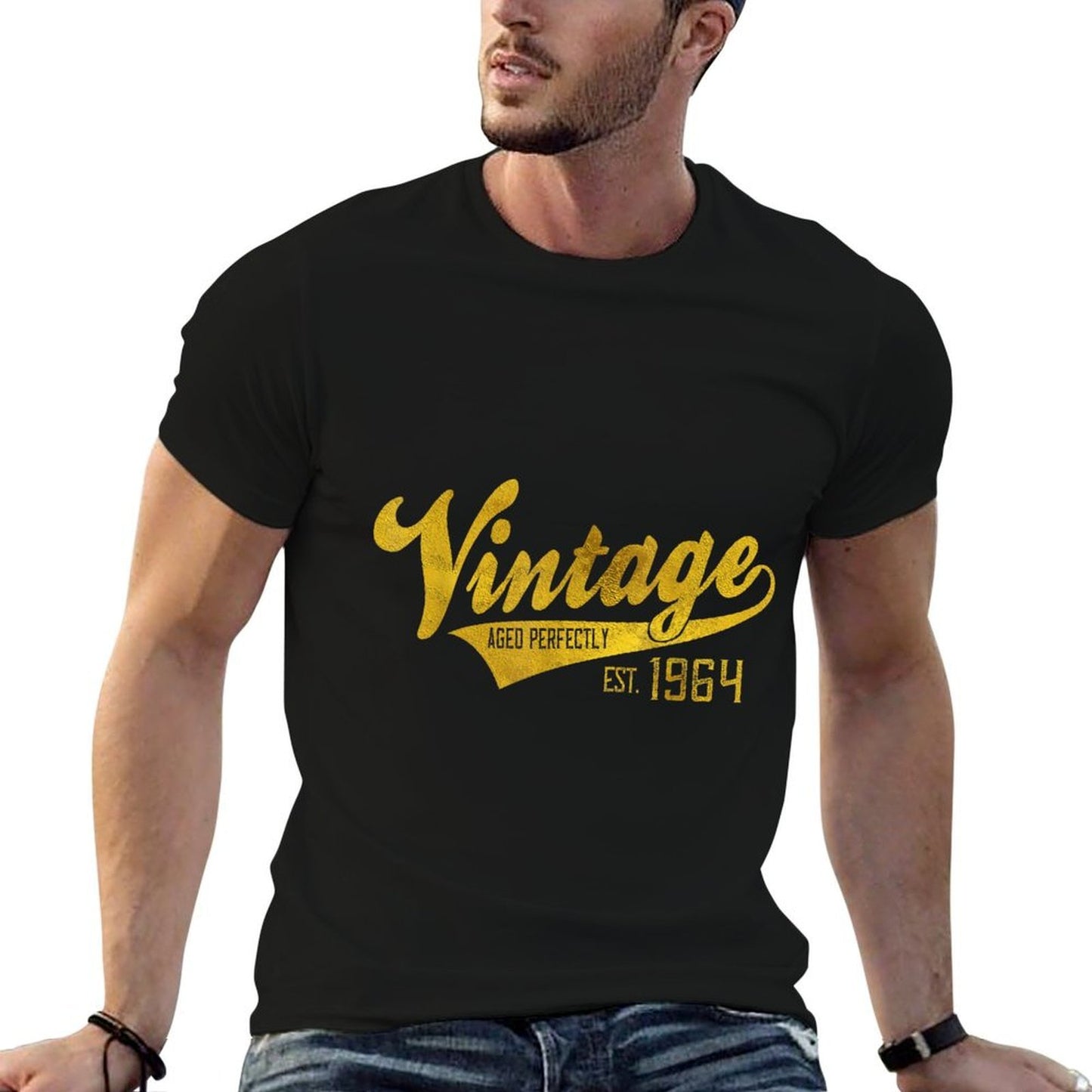 Vintage Est 1964 Aged 60 Yrs Old Bday 60th Birthday Summer-ready Fabric T-Shirt